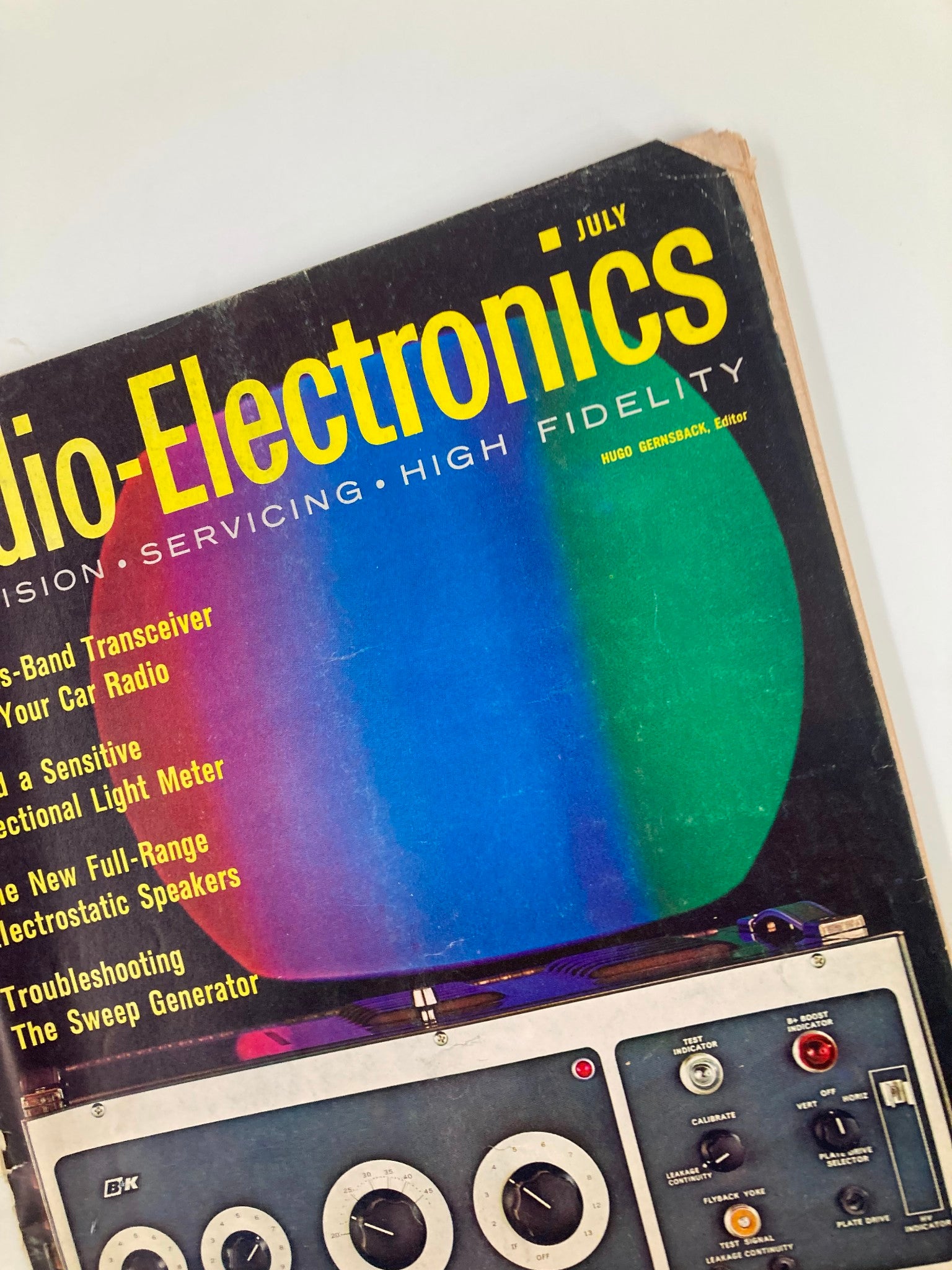 VTG Radio-Electronics Magazine July 1961 Model 1076 Television Analyst