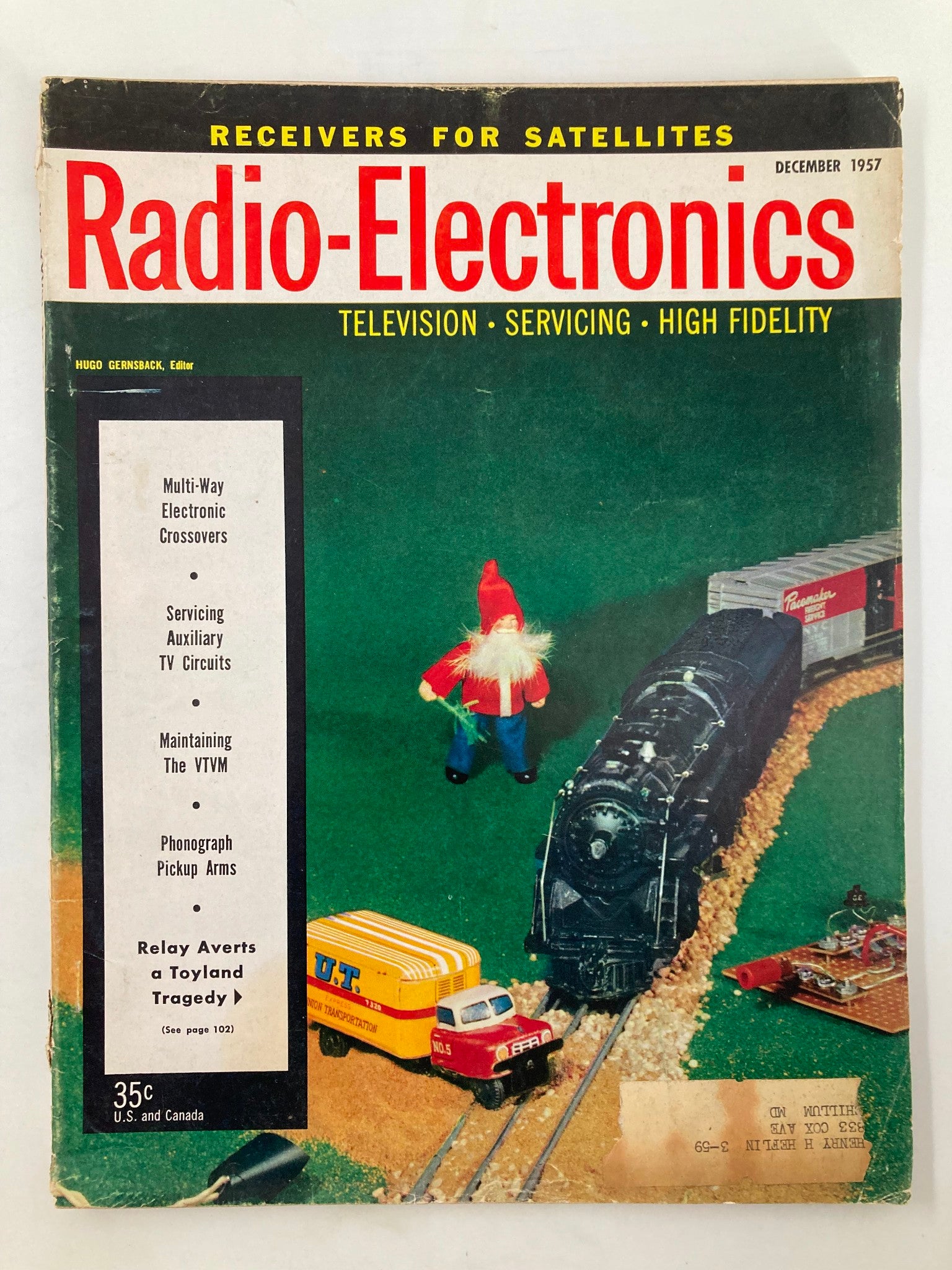 VTG Radio-Electronics Magazine December 1957 Relay Averts a Toyland Tragedy