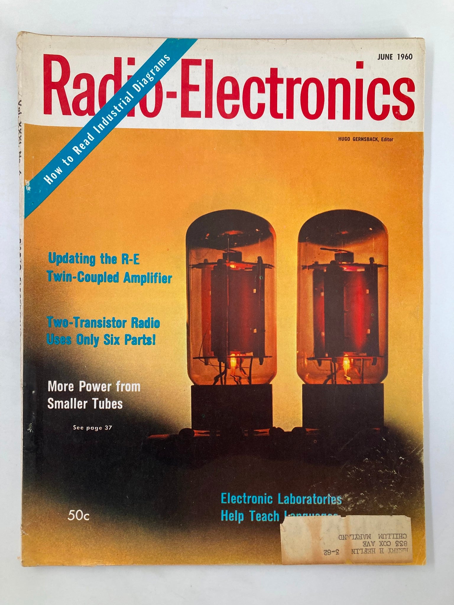 VTG Radio-Electronics Magazine June 1960 Red-Hot Plates of Power Pentodes