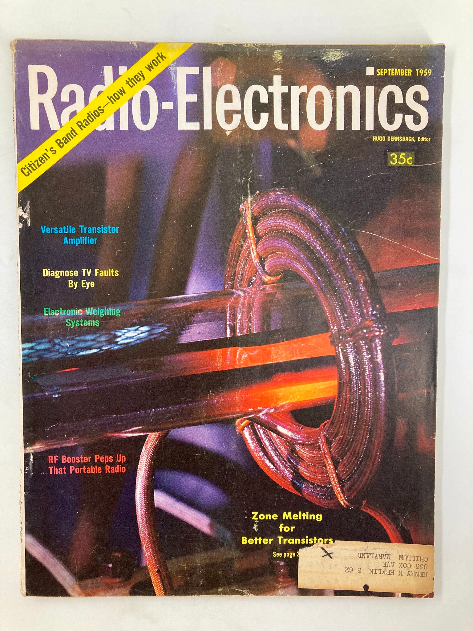 VTG Radio-Electronics Magazine September 1959 Versatile Transistor Amplifier