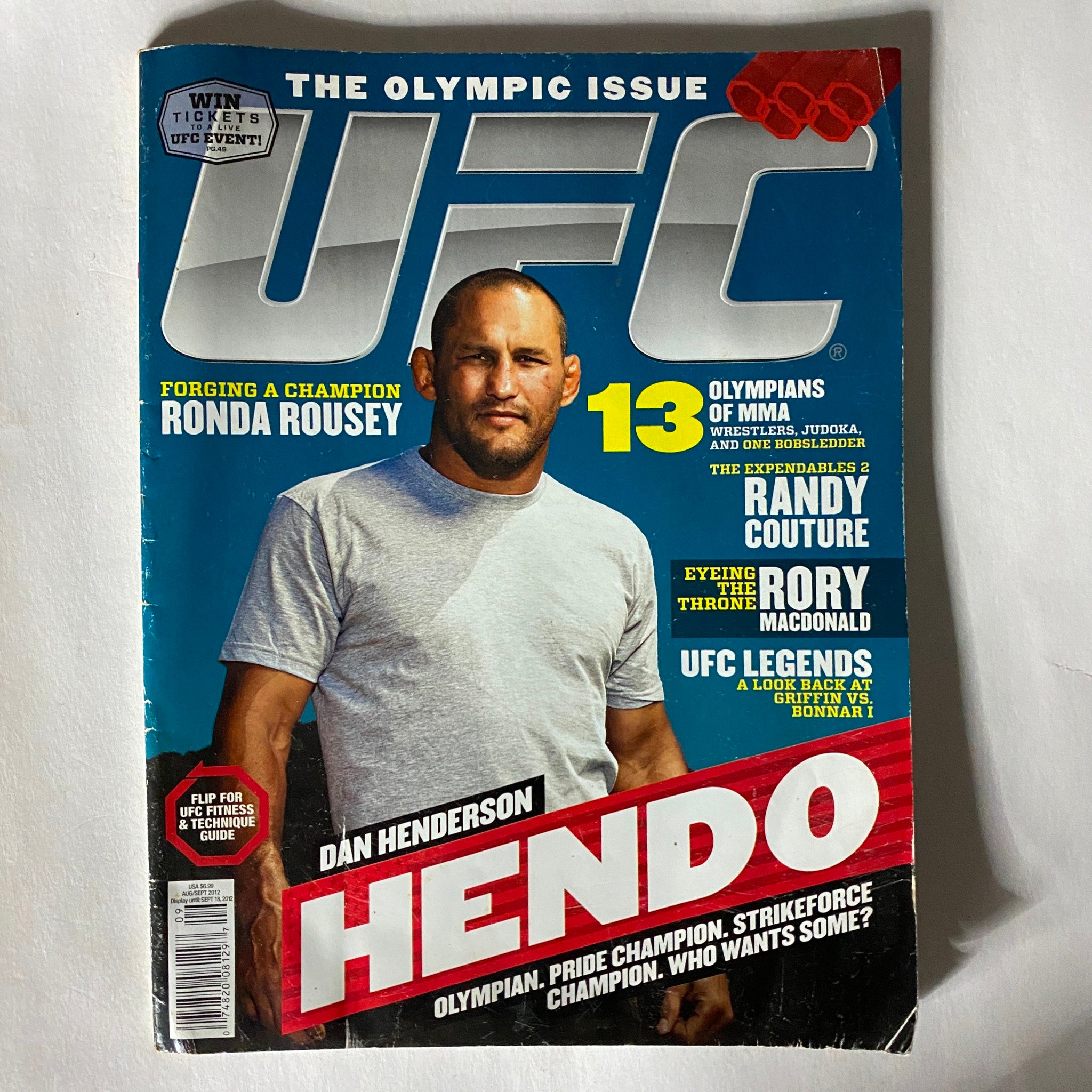 UFC Magazine August / September 2012 Ronda Rousey No Label