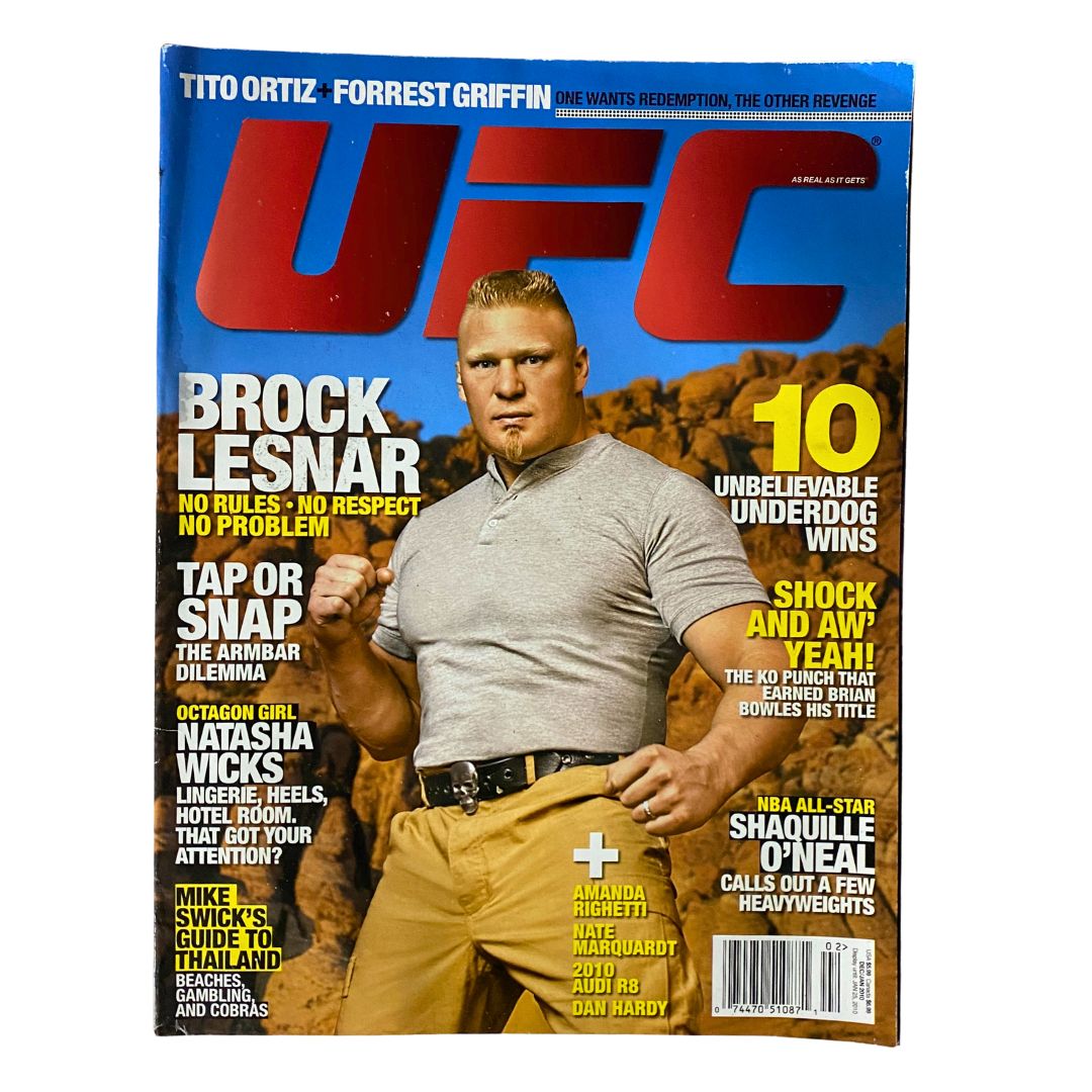 UFC Magazine December / January 2010 No. 2 Brock Lesnar No Label