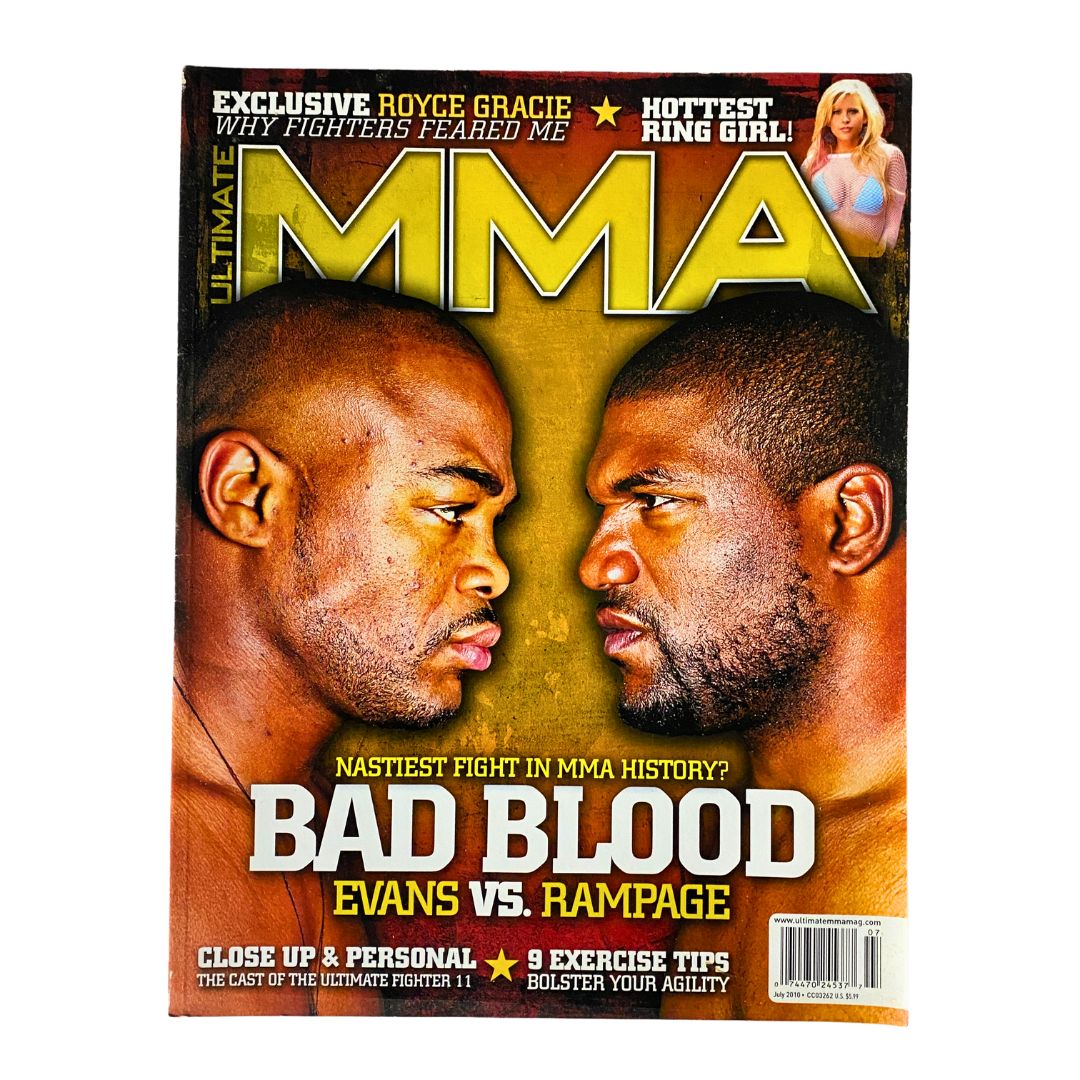 Ultimate MMA Magazine July 2010 Quinton Jackson & Rashad Evans No Label