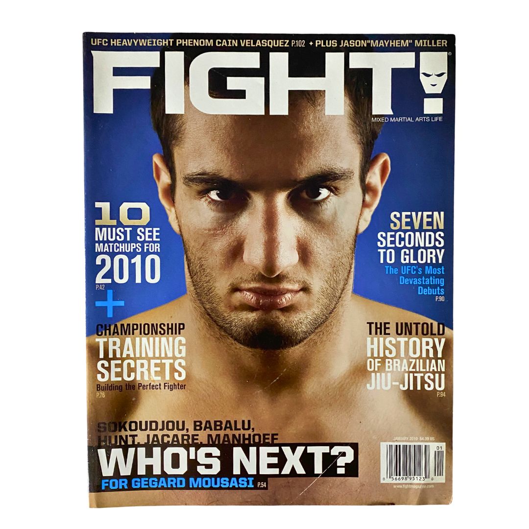 Fight! Magazine January 2010 Gegard Mousasi Cover No Label