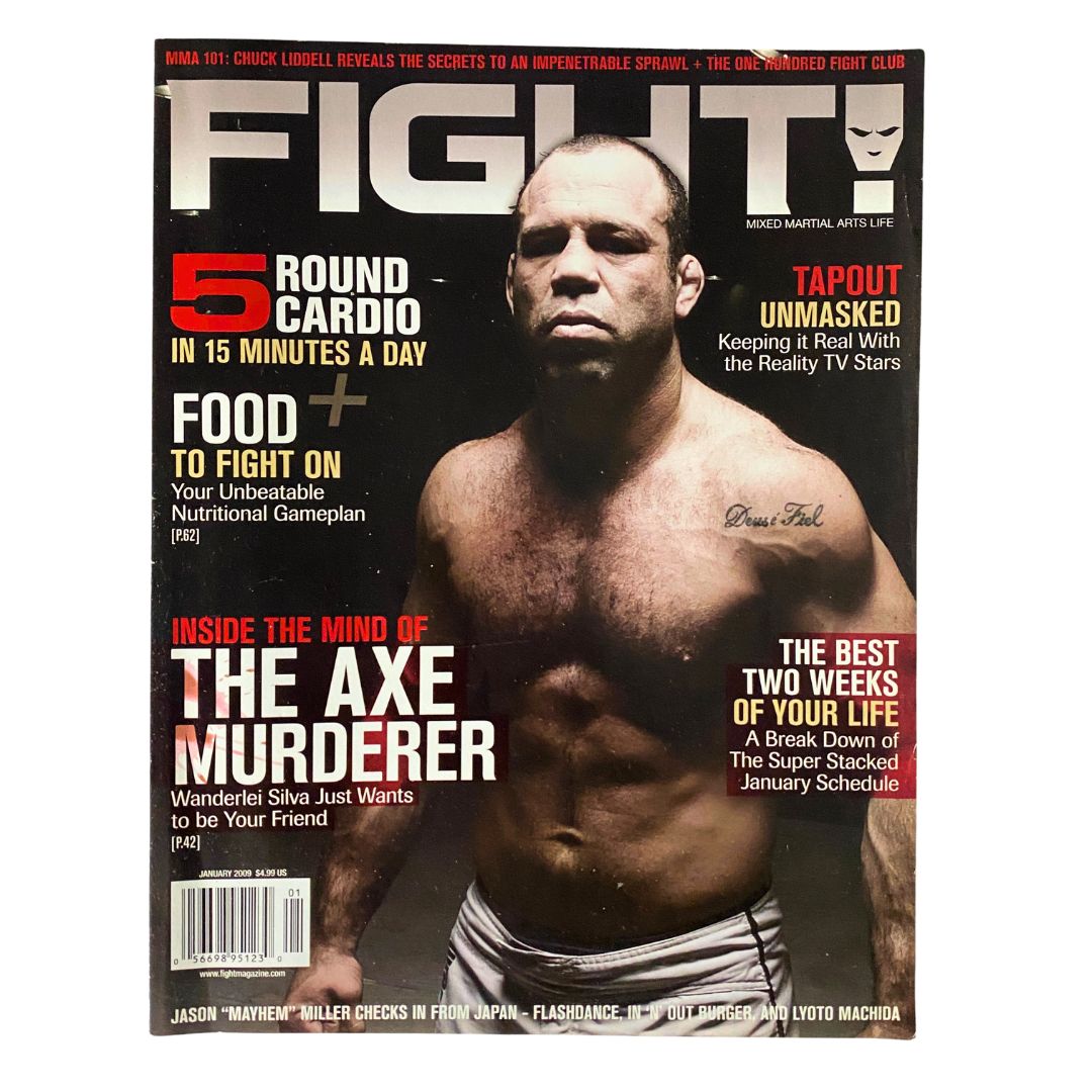 Fight! Magazine January 2009 Wanderlei Silva Cover No Label