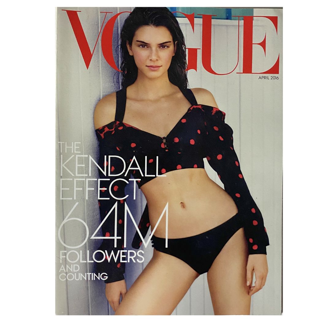 Vogue US Magazine April 2016 The Kendall Jenner Effect No Label VG