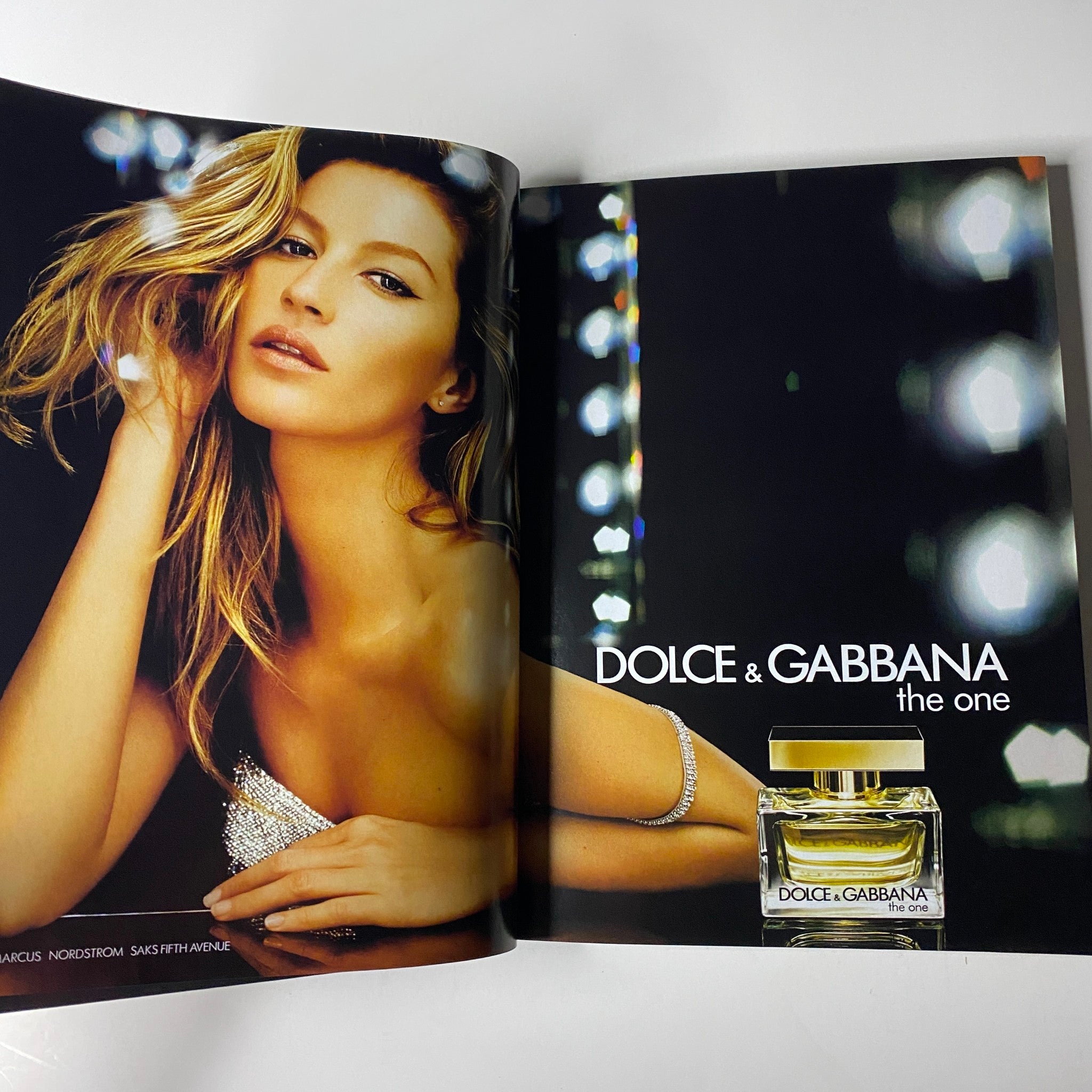Advertisement for Dolce & Gabbana's perfume 'The One' featuring a model with flowing hair. Cover Title: Vogue Magazine November 2007 Jennifer Connelly Cover No Label VG.