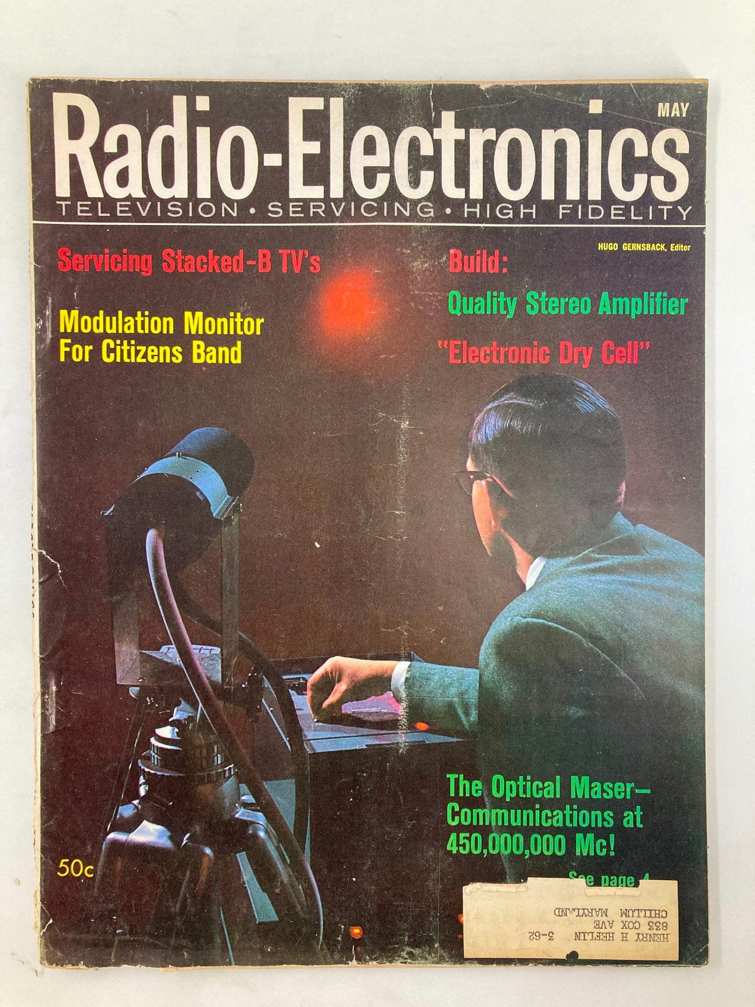 VTG Radio-Electronics Magazine May 1961 Modulation Monitor For Citizens Band