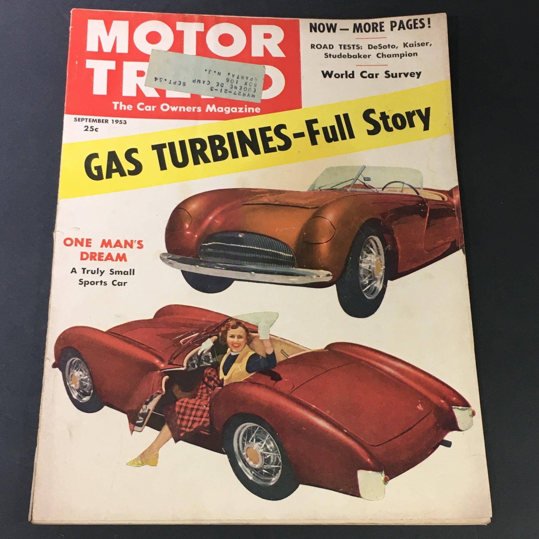 VTG Motor Trend Magazine September 1953 - World Car Survey / Studebaker Champion