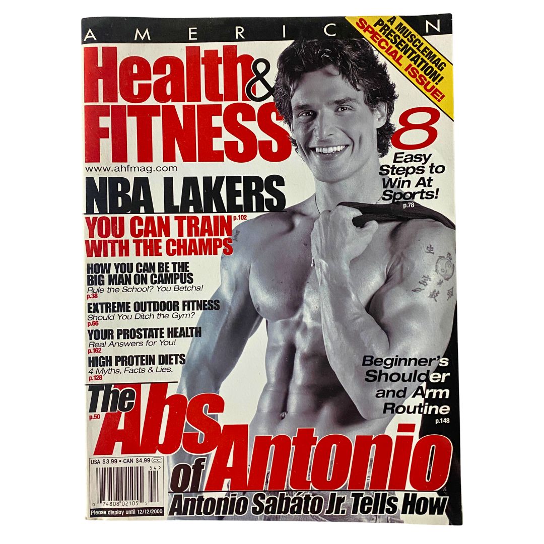 American Health & Fitness Magazine Fall 2000 Antonio Sabato Jr. VG No Label