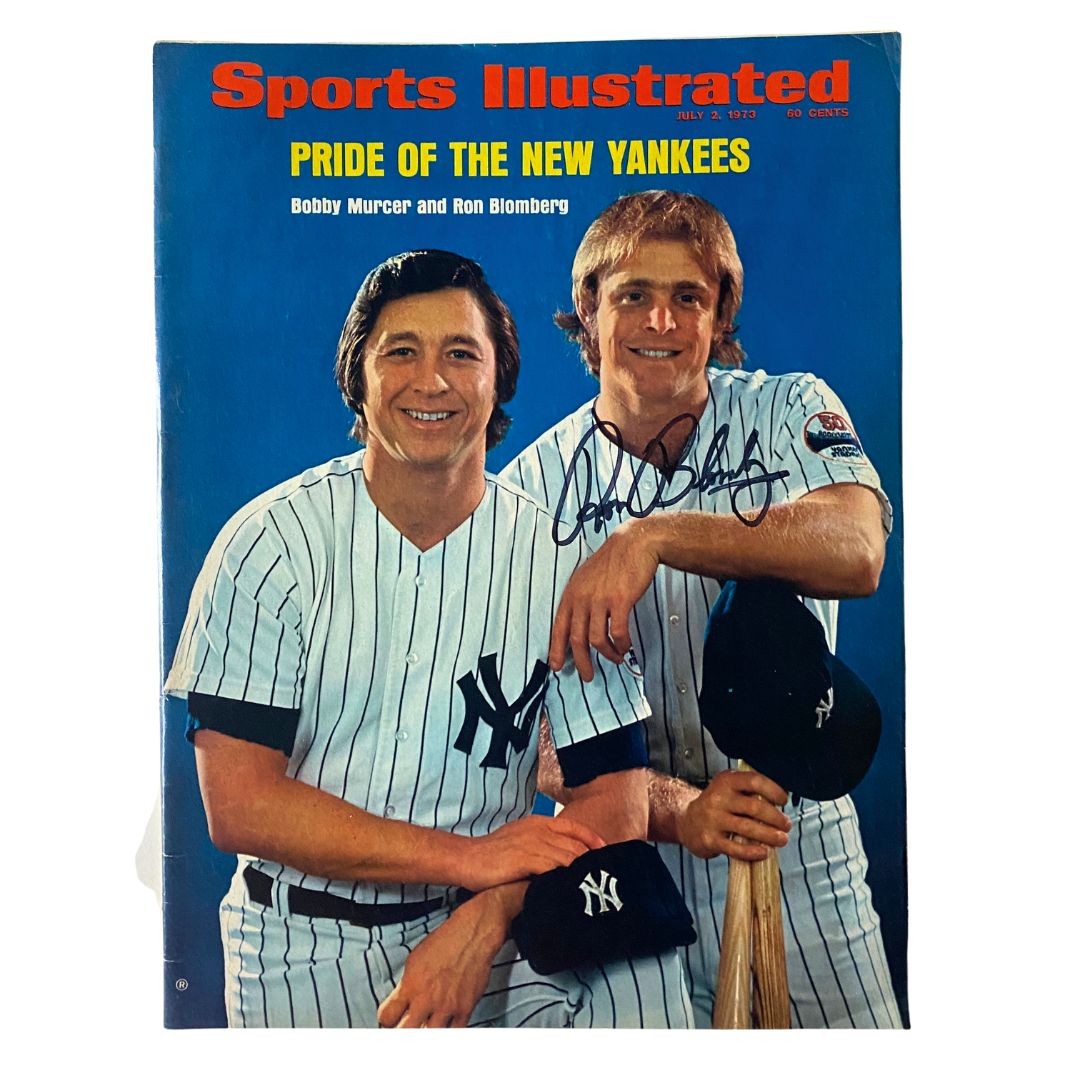 VTG Sports Illustrated Magazine July 2 1973 Bobby Murcer, Ron Blomberg Autograph