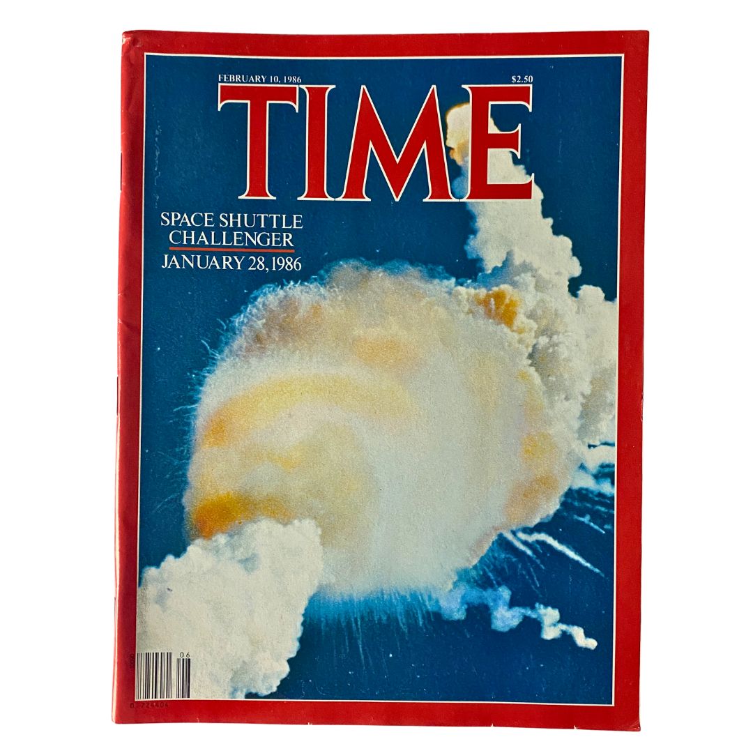 VTG Time Magazine February 10 1986 Space Shuttle Challenger No Label VG