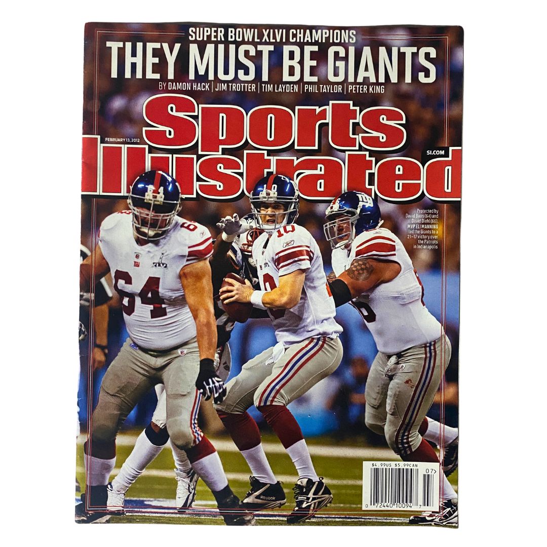 Sports Illustrated Magazine February 13 2012 David Baas, David Diehl No Label VG