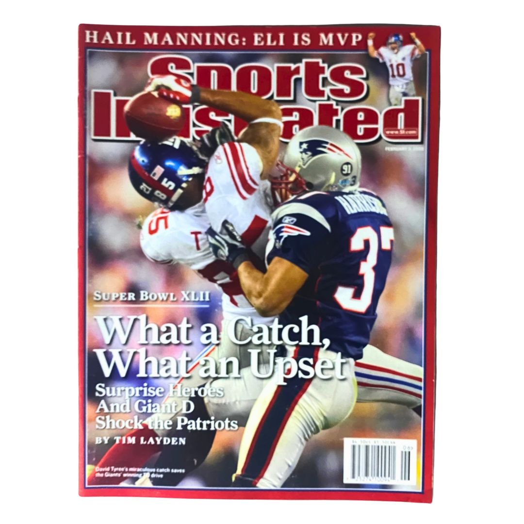 Sports Illustrated Magazine February 11 2008 David Tyree No Label VG