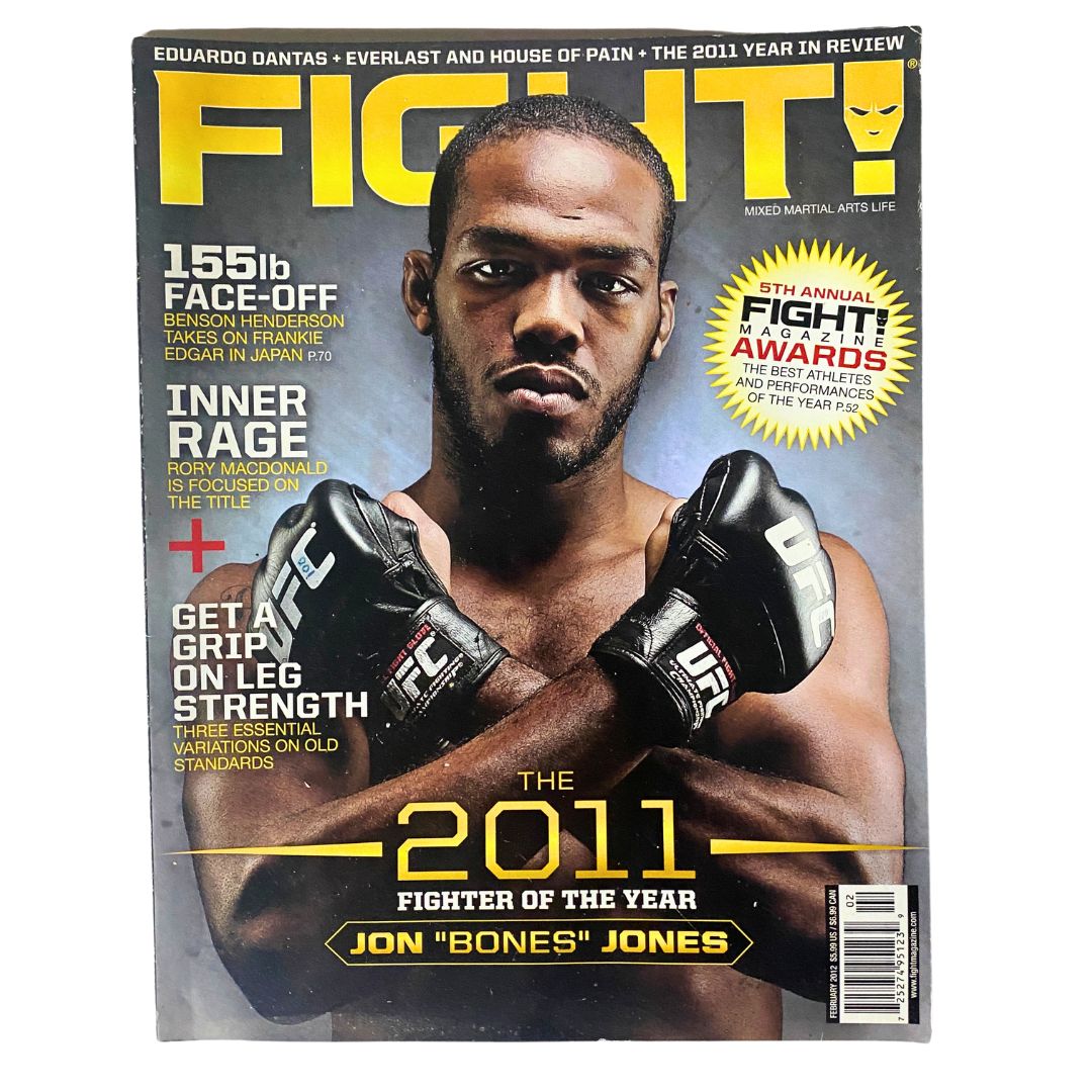 Fight! Magazine February 2012 Jon "Bones" Jones Fighter of the Year No Label