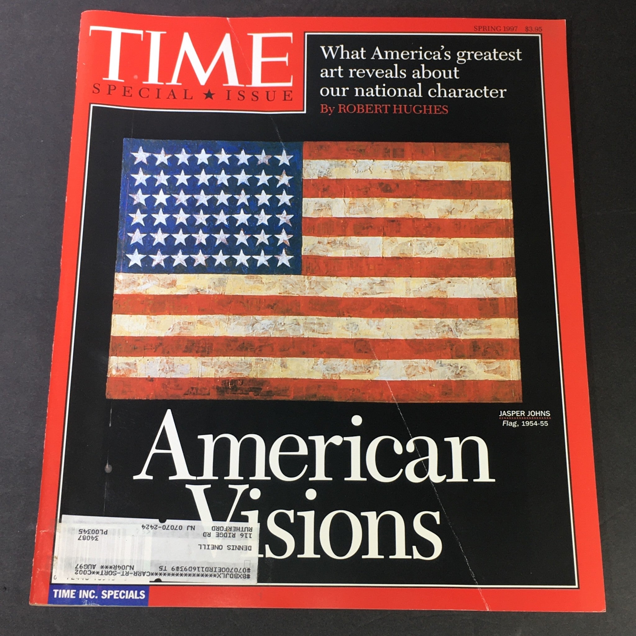 VTG Time Magazine Spring 1997 - American Visions / Jasper Johns Flag 1954-1955