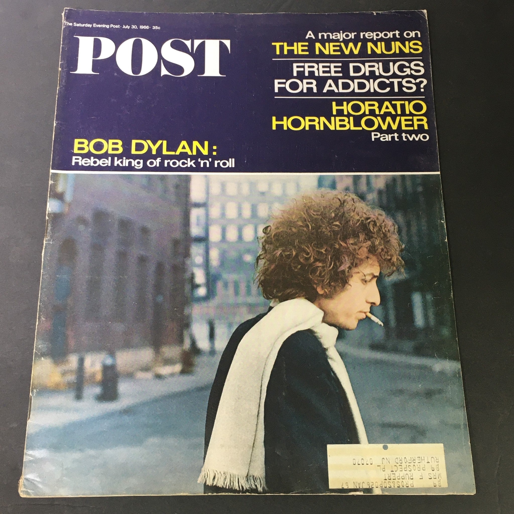 VTG The Saturday Evening Post July 30 1966 - Bob Dylan The Rebel King of Rock