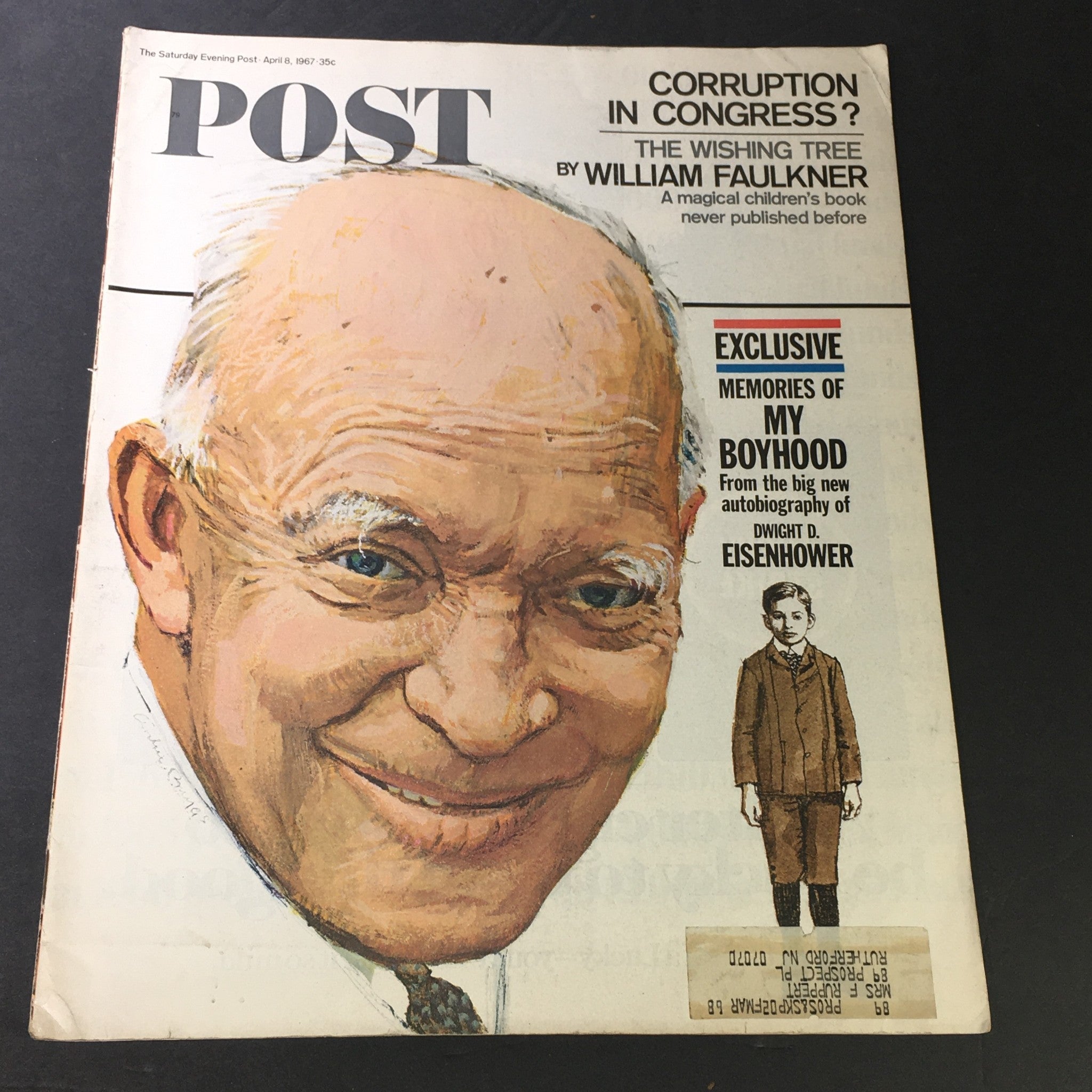 VTG The Saturday Evening Post April 8 1967 - Dwight D. Eisenhower Autobiography