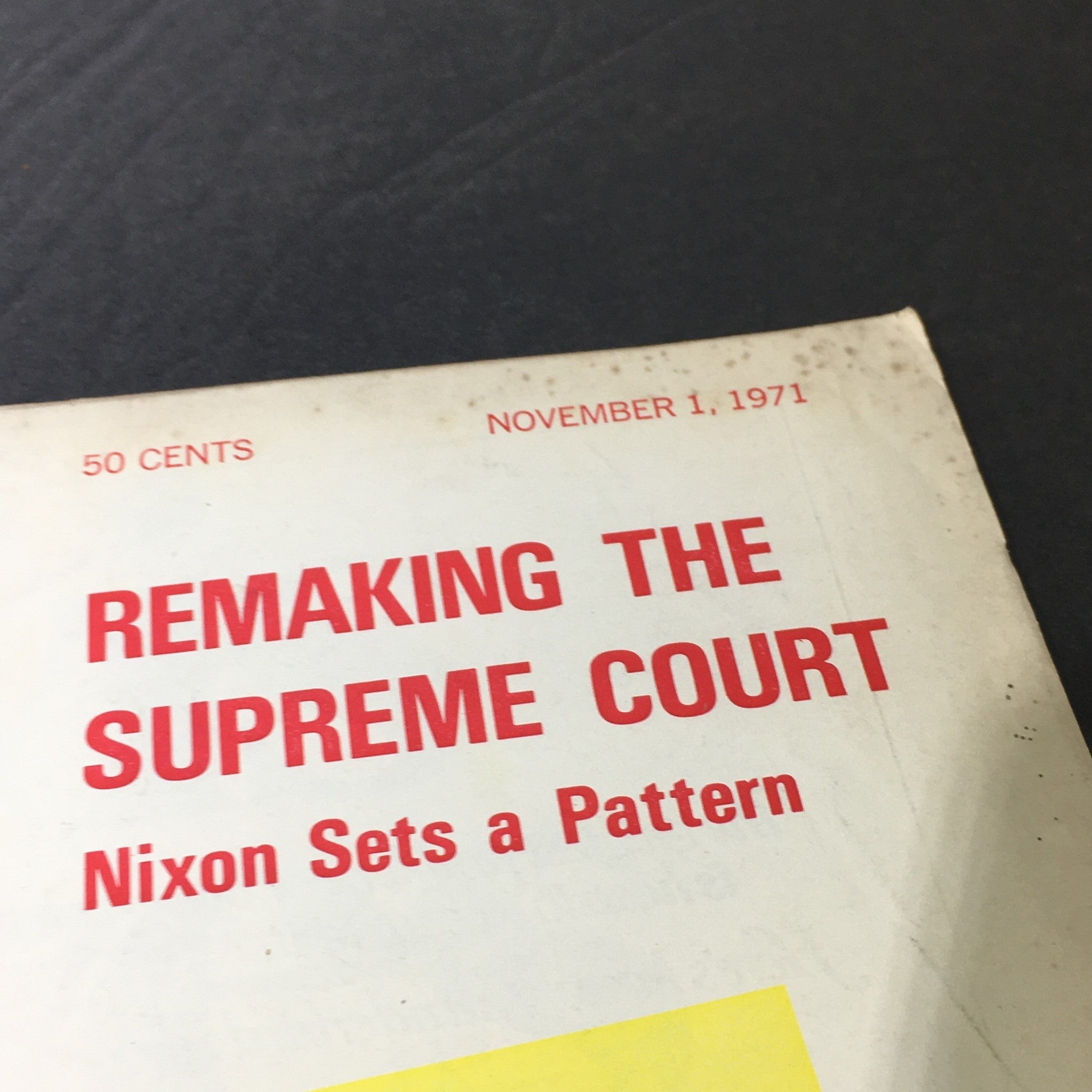 VTG U.S. News & World Report November 1 1971 - Richard Nixon Sets A Pattern