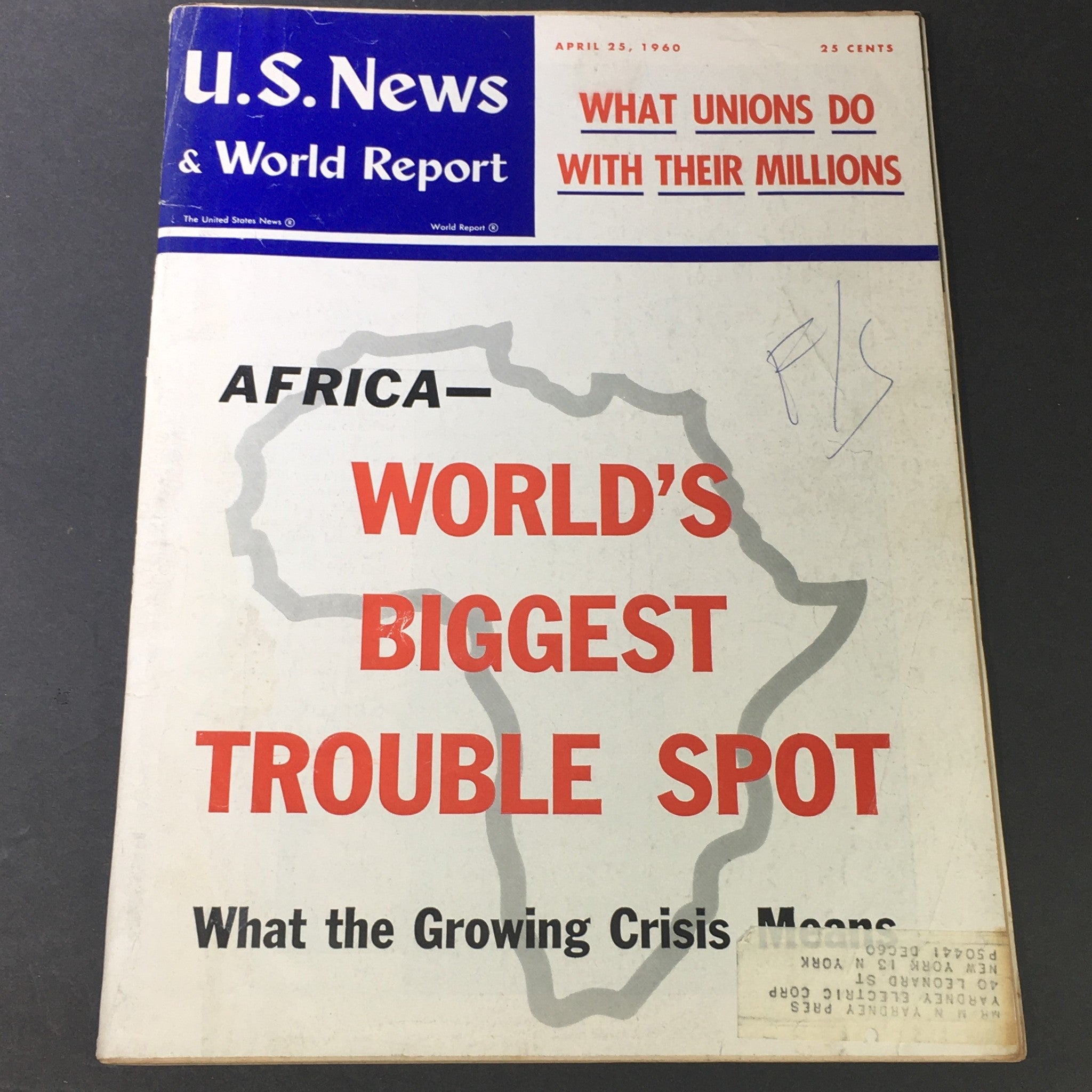 VTG U.S. News & World Report April 23 1960 - Africa The World's Biggest Spot