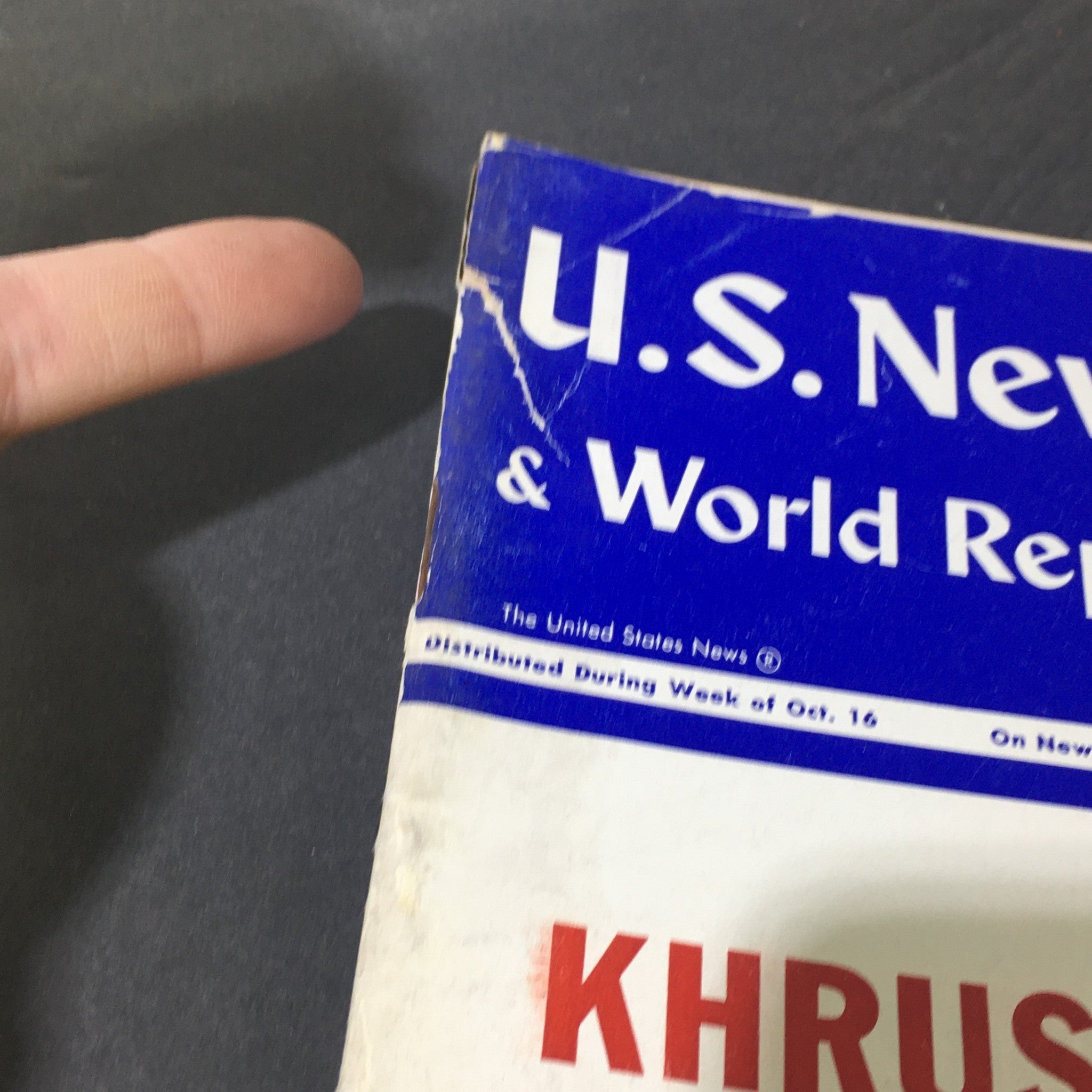 VTG U.S. News & World Report October 23 1961 - Nikita Khruschev Master Strategy