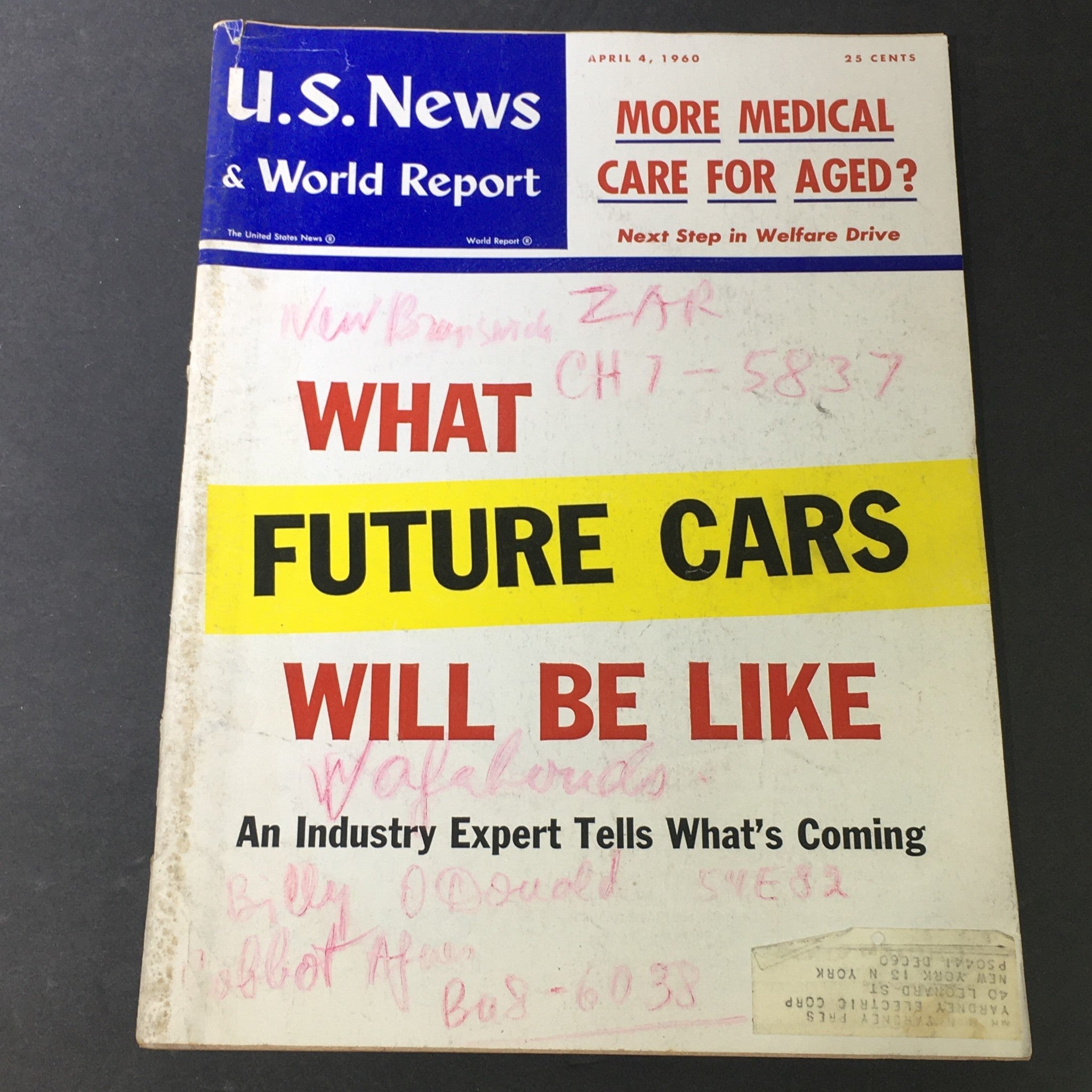 VTG U.S. News & World Report April 4 1960 - More Medical Care For The Aged