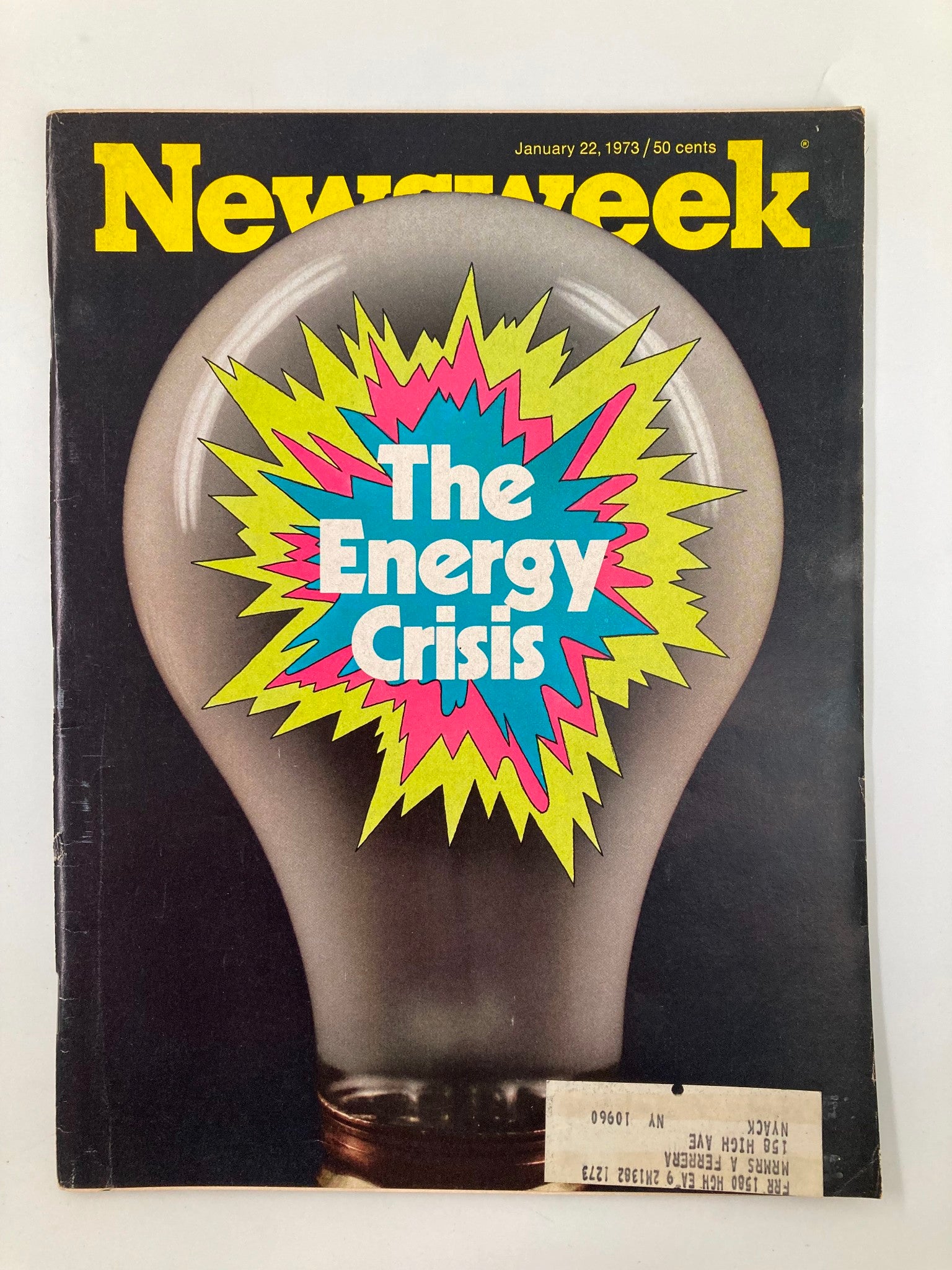 VTG Newsweek Magazine January 22 1973 The Energy Crisis