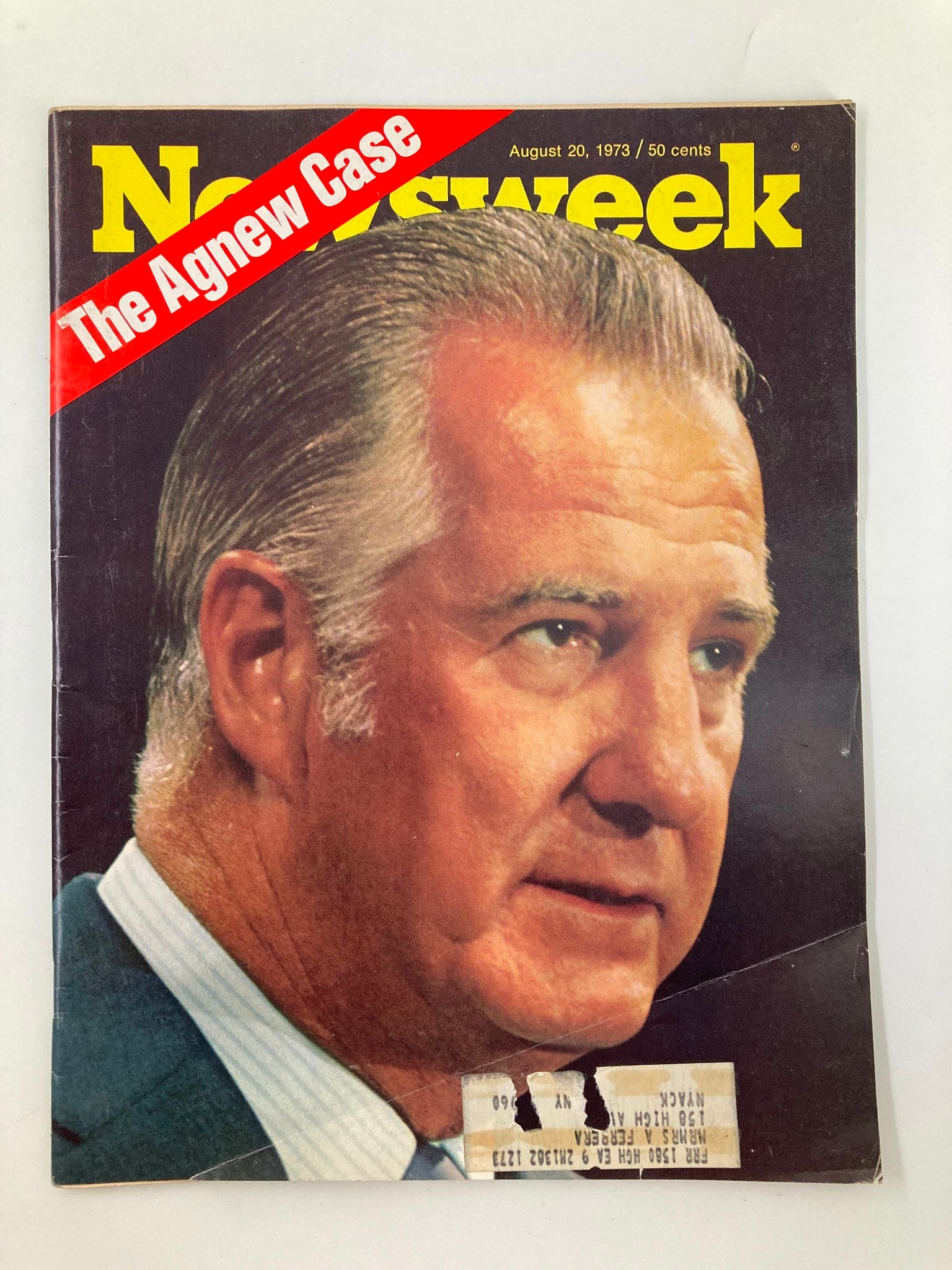 VTG Newsweek Magazine August 20 1973 The Spiro Agnew Case