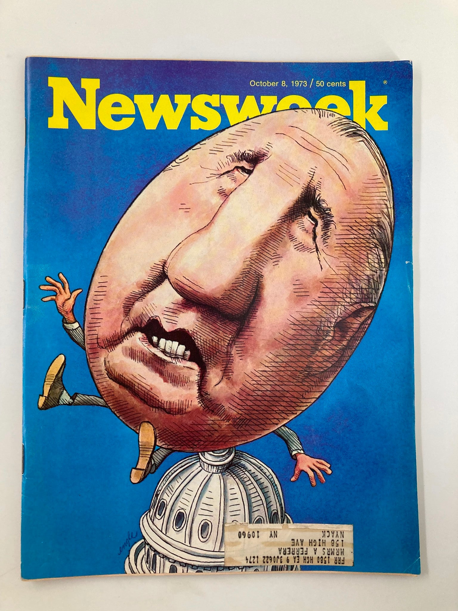 VTG Newsweek Magazine October 8 1973 Spiro Agnew White House