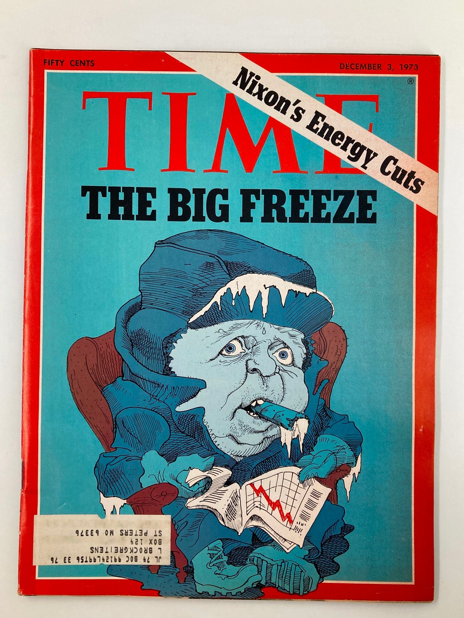 VTG Time Magazine December 3 1973 Richard Nixon Energy Cuts The Big Freeze