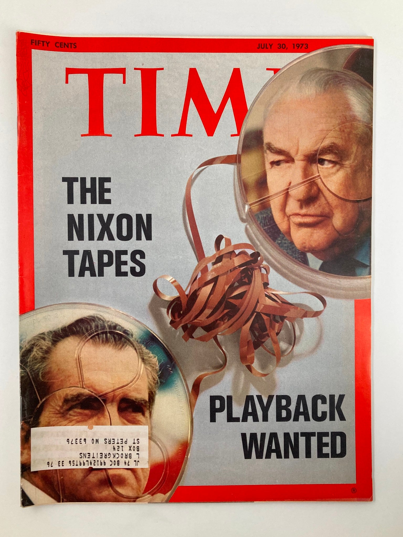 VTG Time Magazine July 30 1973 The Richard Nixon Tapes Playback Wanted