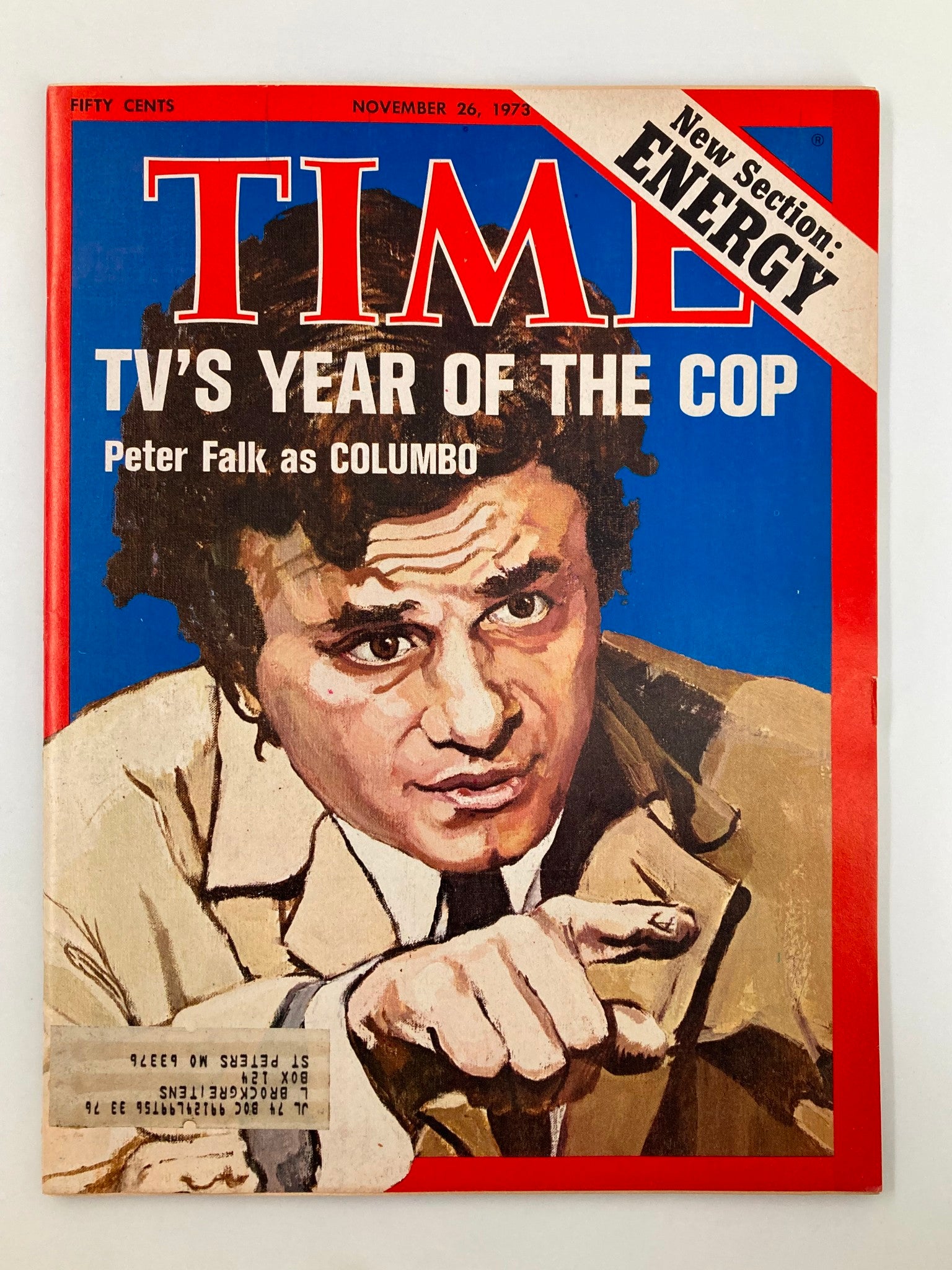 VTG Time Magazine November 26 1973 Peter Falk as Columbo TV's Year of the Cop