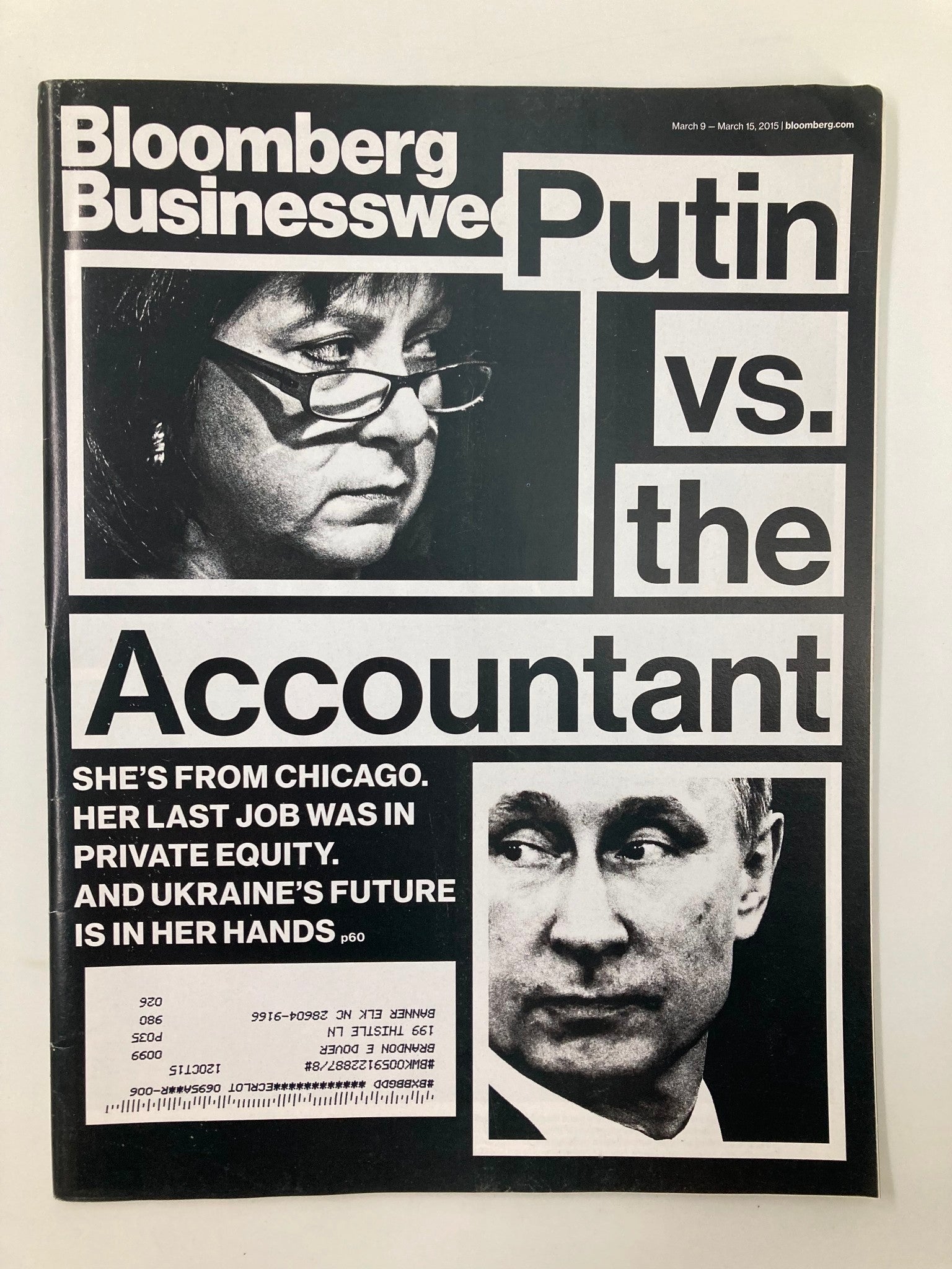 Bloomberg Businessweek Magazine March 9 2015 Vladimir Putin vs The Accountant