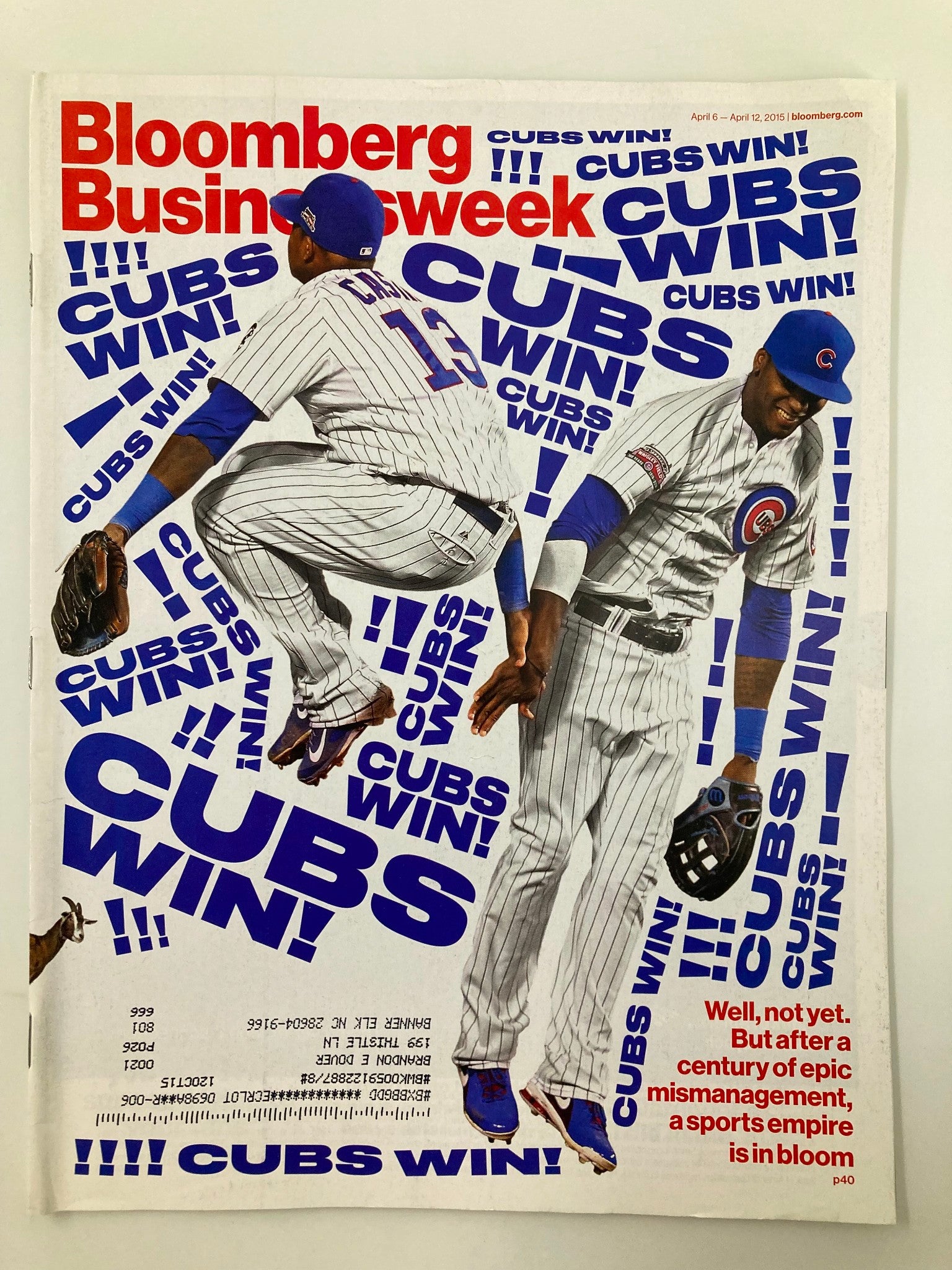 Bloomberg Businessweek Magazine April 6 2015 A Sports Empire Is In Bloom