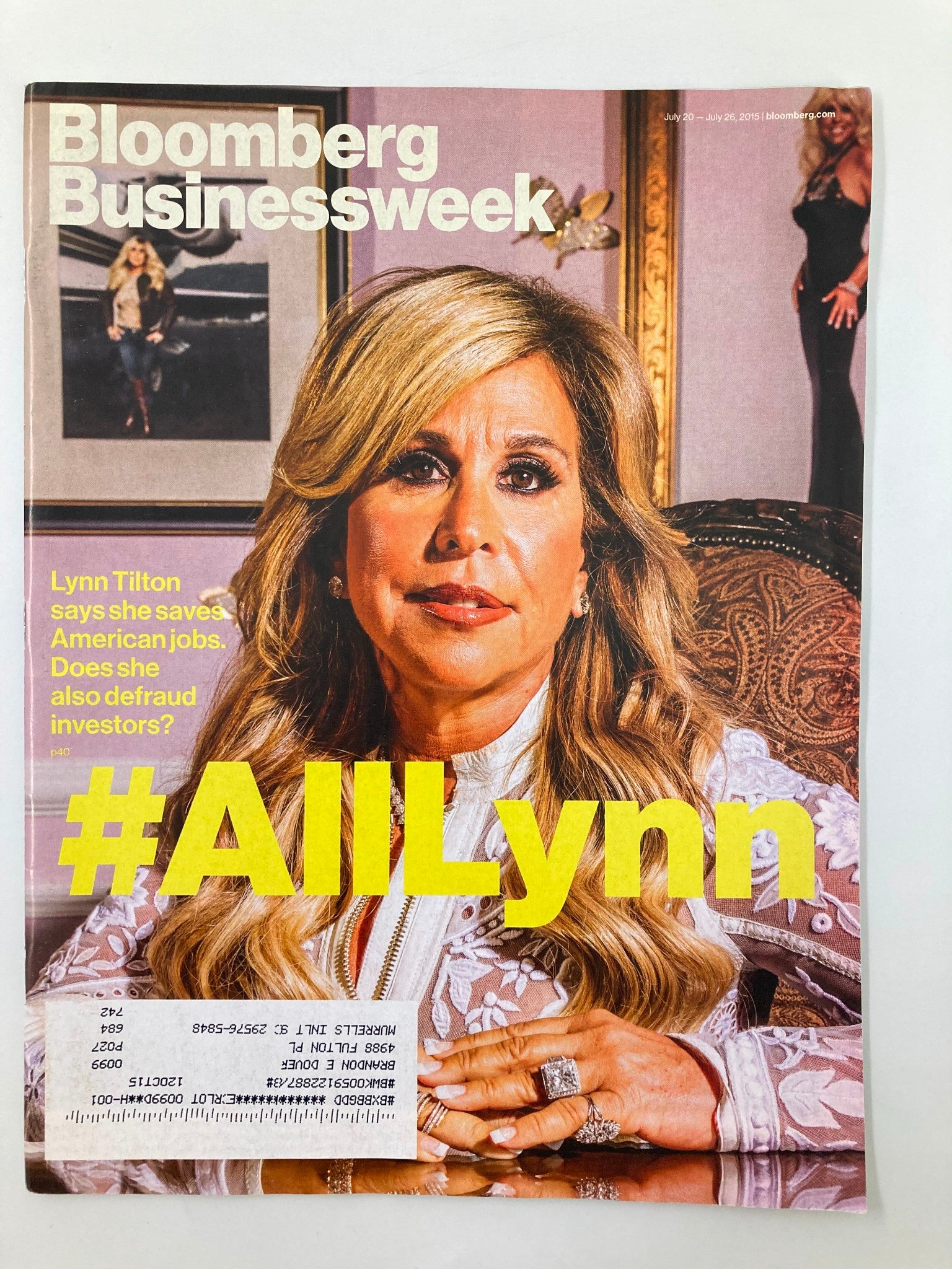 Bloomberg Businessweek Magazine July 20 2015 Lynn Tilton Saves American Jobs