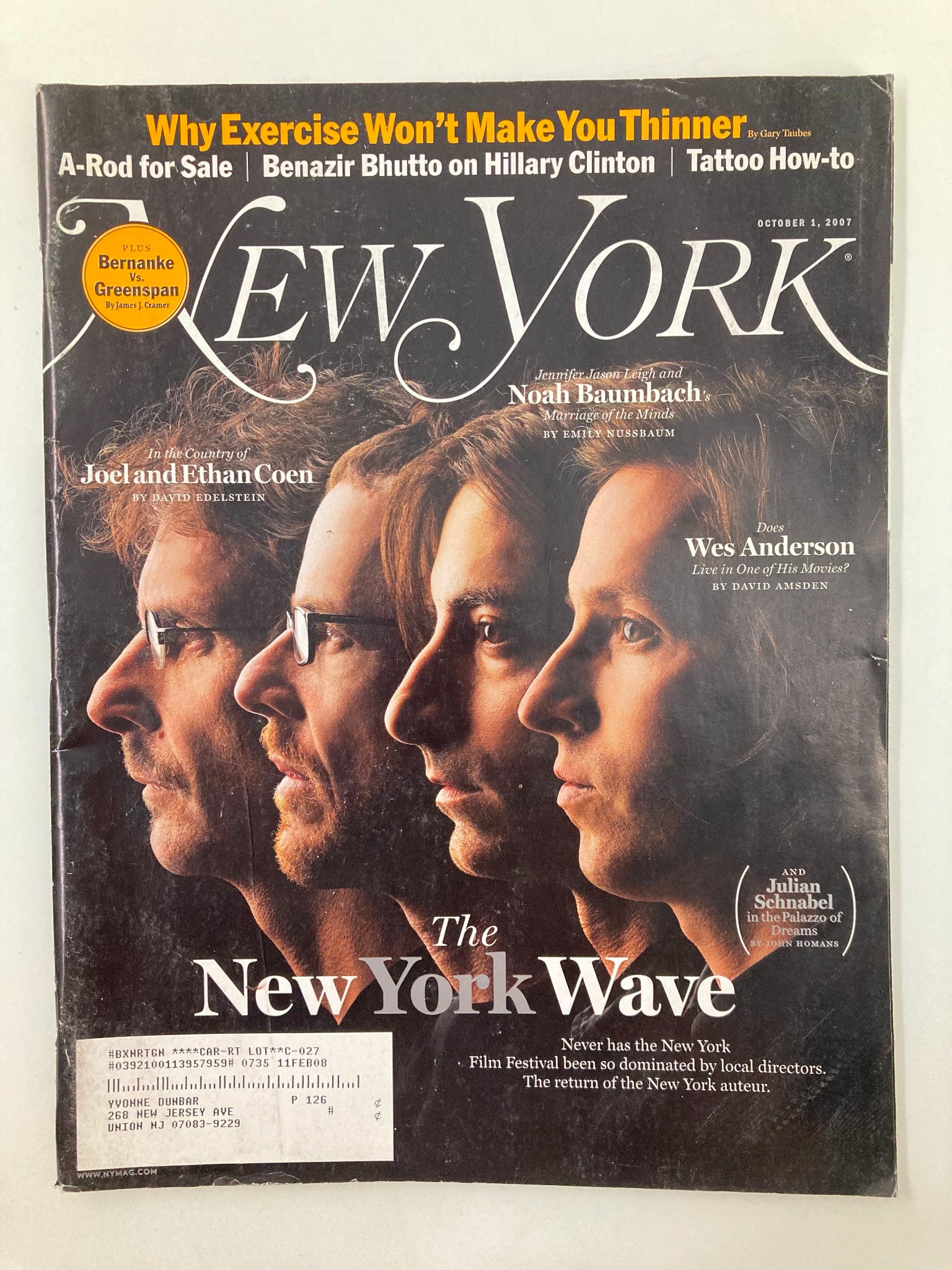 New York Magazine October 1 2007 The Return of The New York Auteur