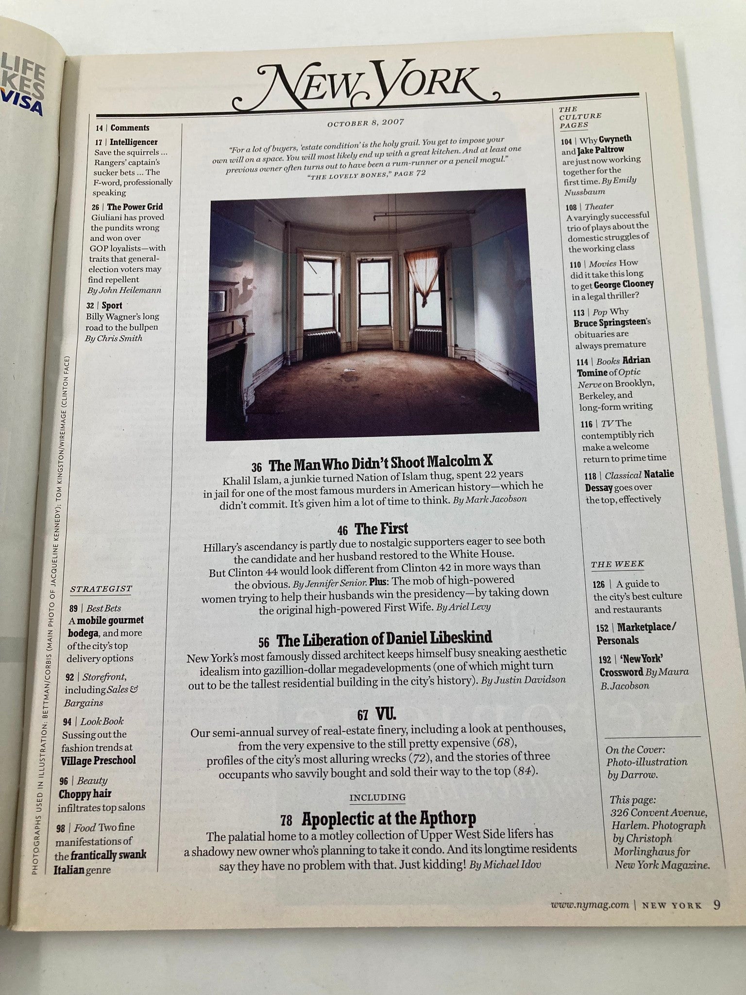 New York Magazine October 8 2007 How a Clinton II White House Might Work