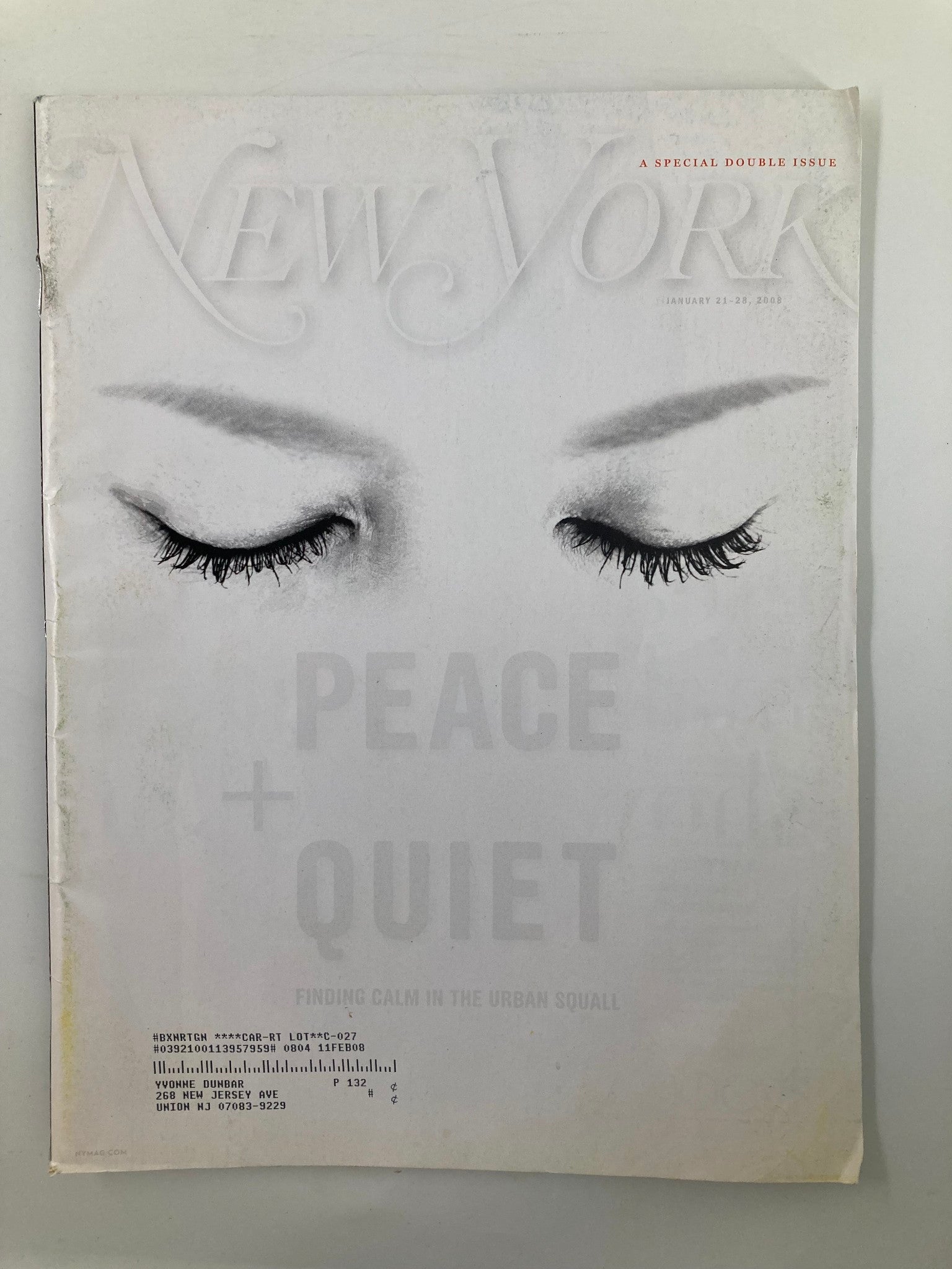 New York Magazine January 21 2008 Peace, Quiet Finding Calm In The Urban Squall