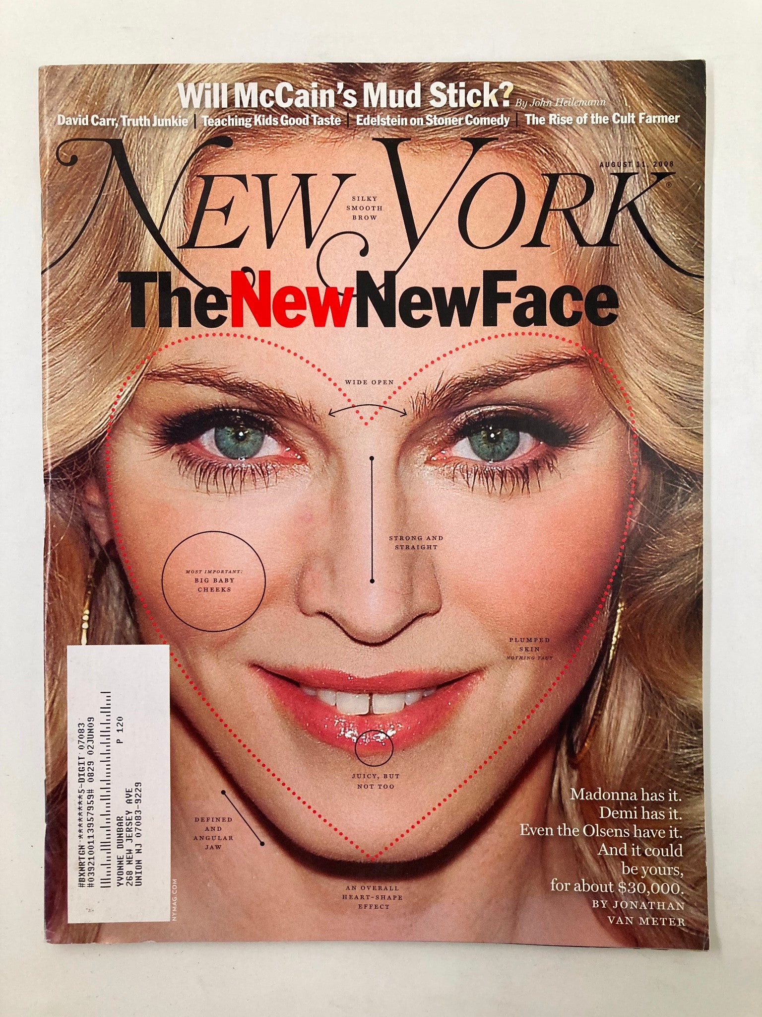 New York Magazine August 11 2008 Madonna in The New New Face