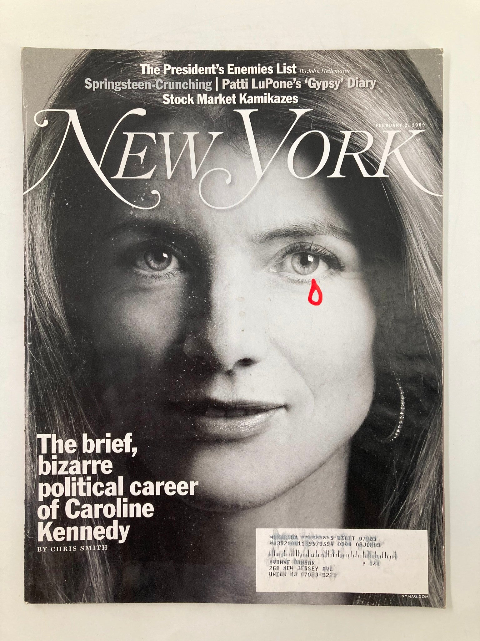 New York Magazine February 2 2009 Bizarre Political Career of Caroline Kennedy