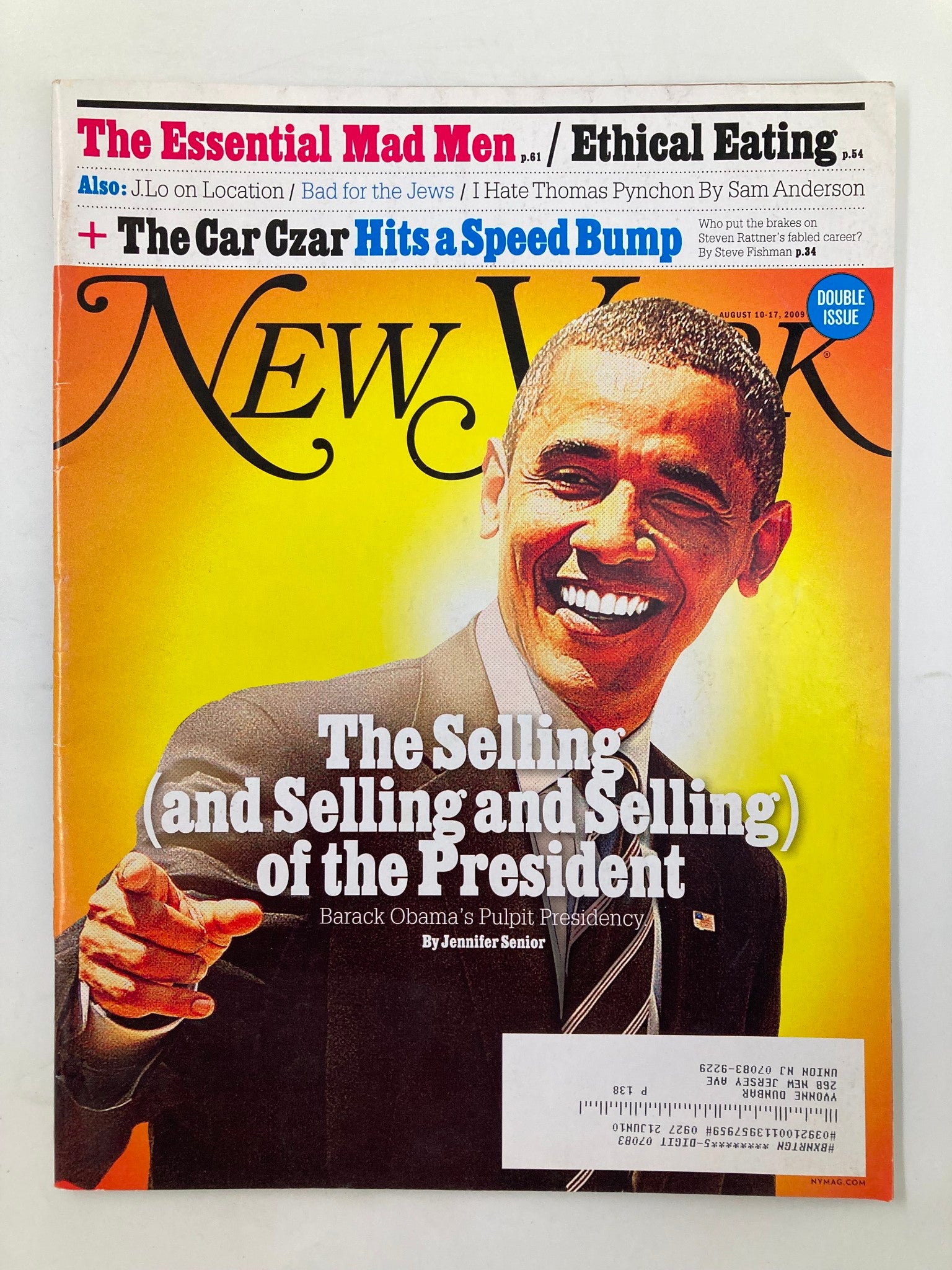 New York Magazine August 10 2009 Barack Obama's Pulpit Presidency