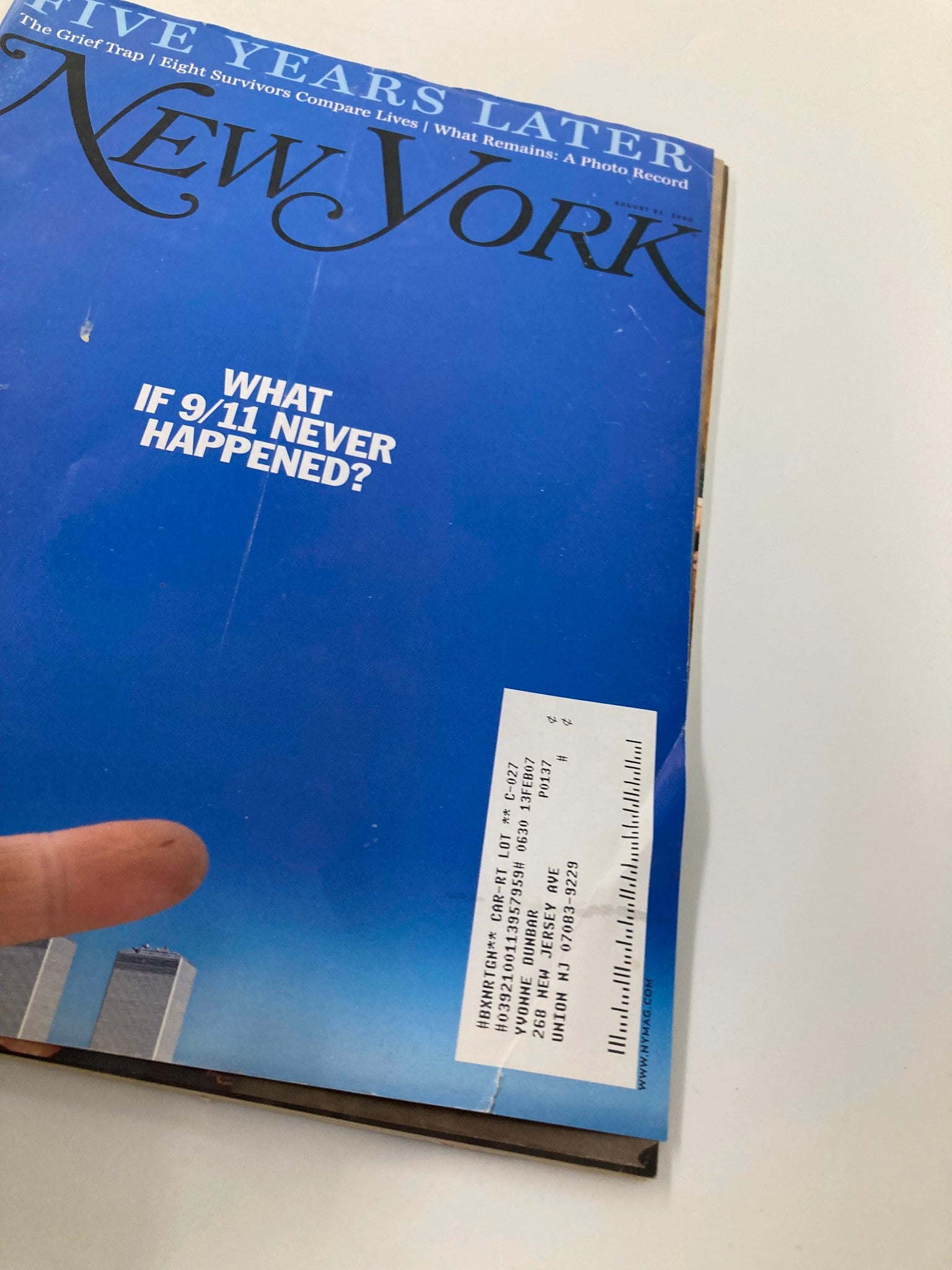 New York Magazine August 21 2006 What If 9/11 Never Happened? Alternative Story