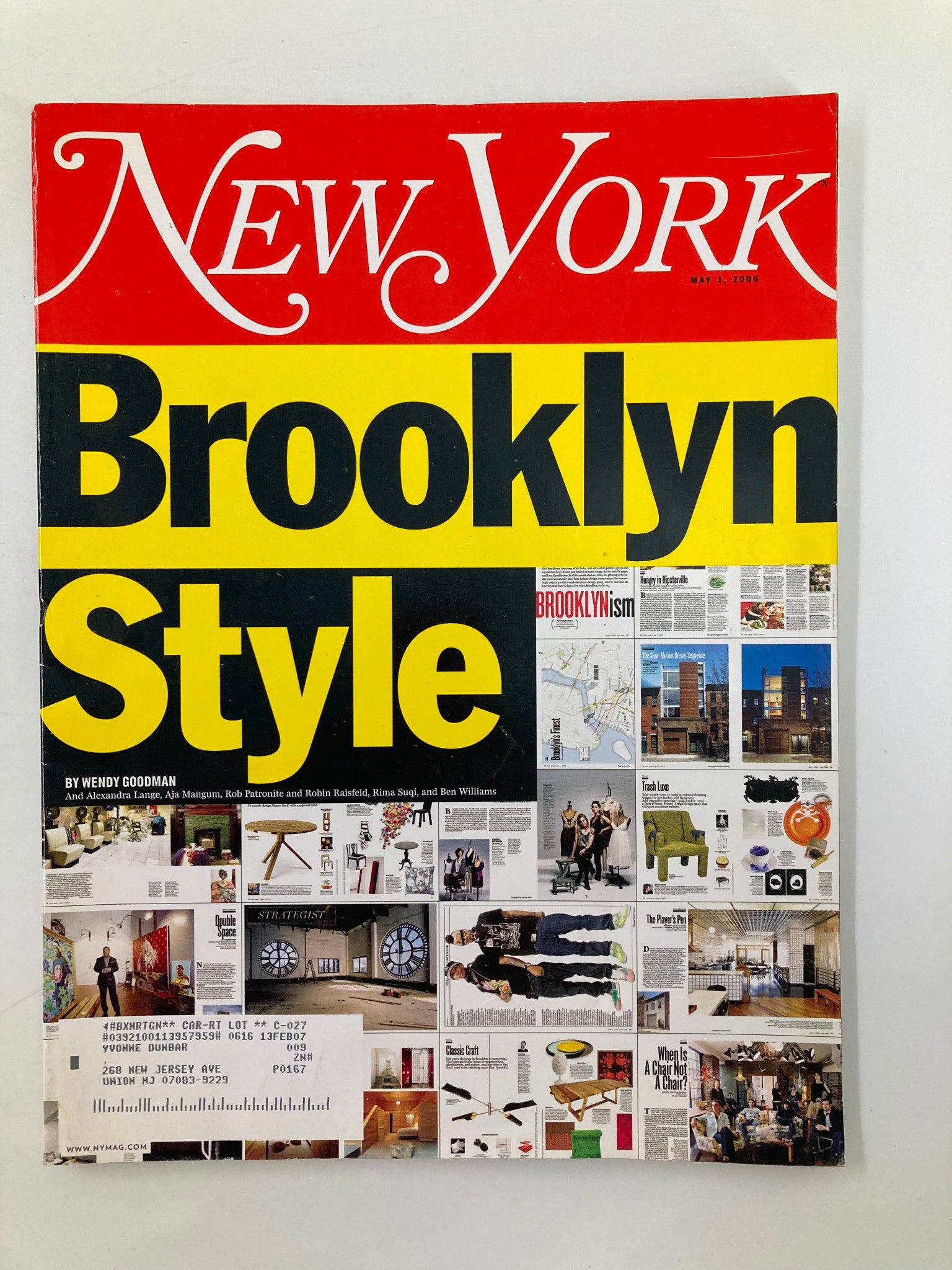 New York Magazine May 1 2006 Brooklyn Style by Wendy Goodman and Alexandra Lange