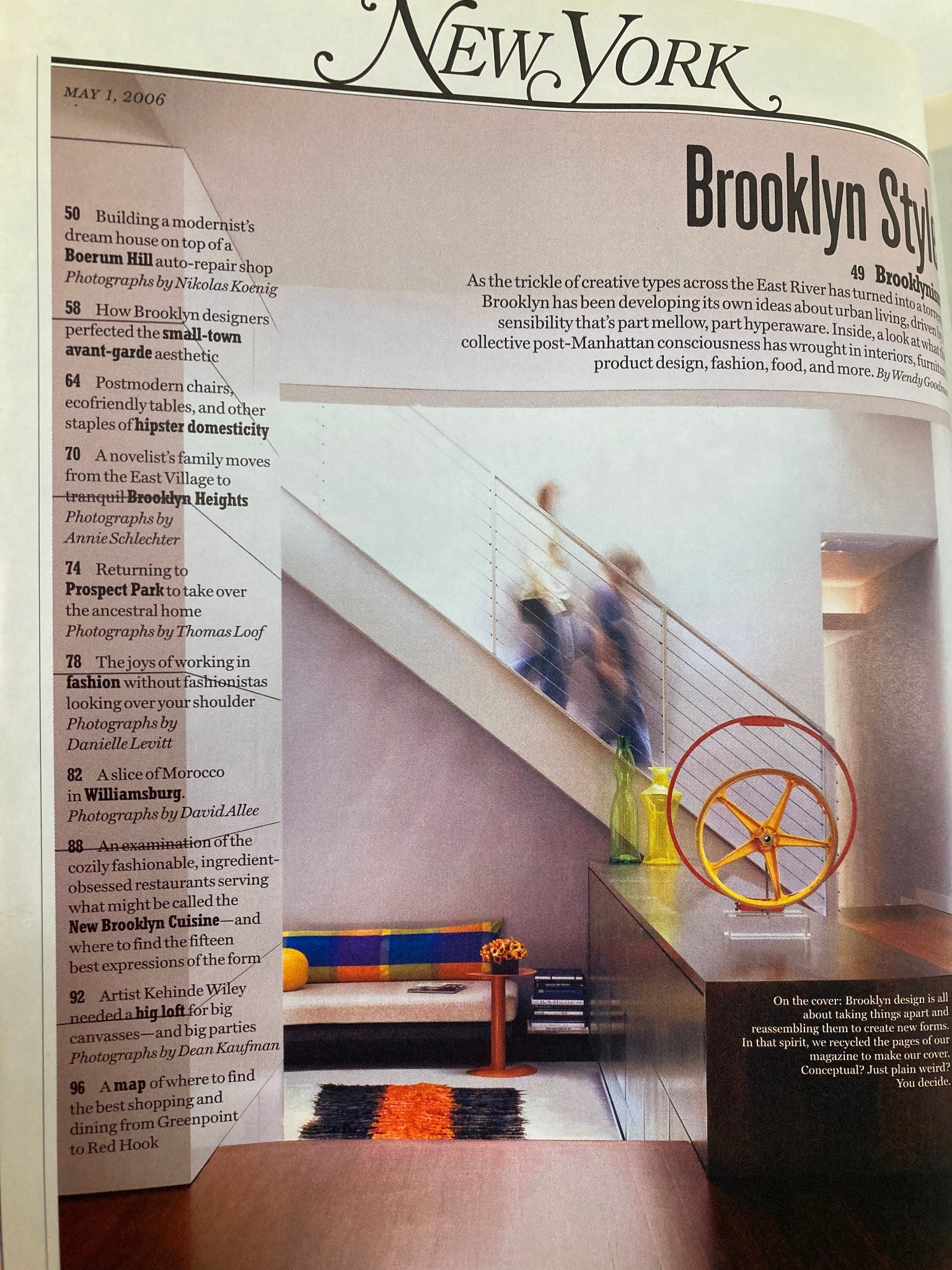 New York Magazine May 1 2006 Brooklyn Style by Wendy Goodman and Alexandra Lange