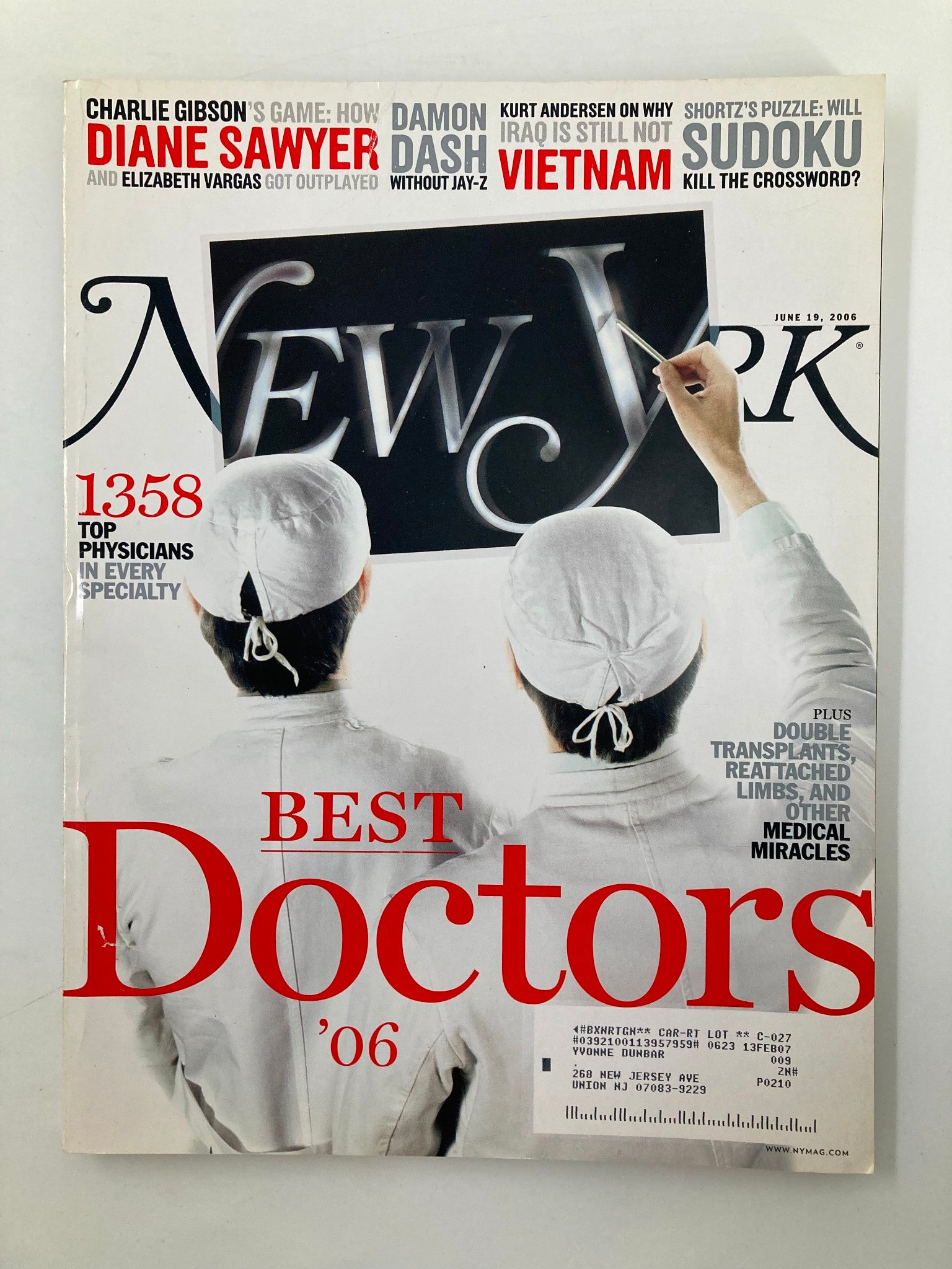 New York Magazine June 19 2006 The 1359 Top Physicians In Every Specialty