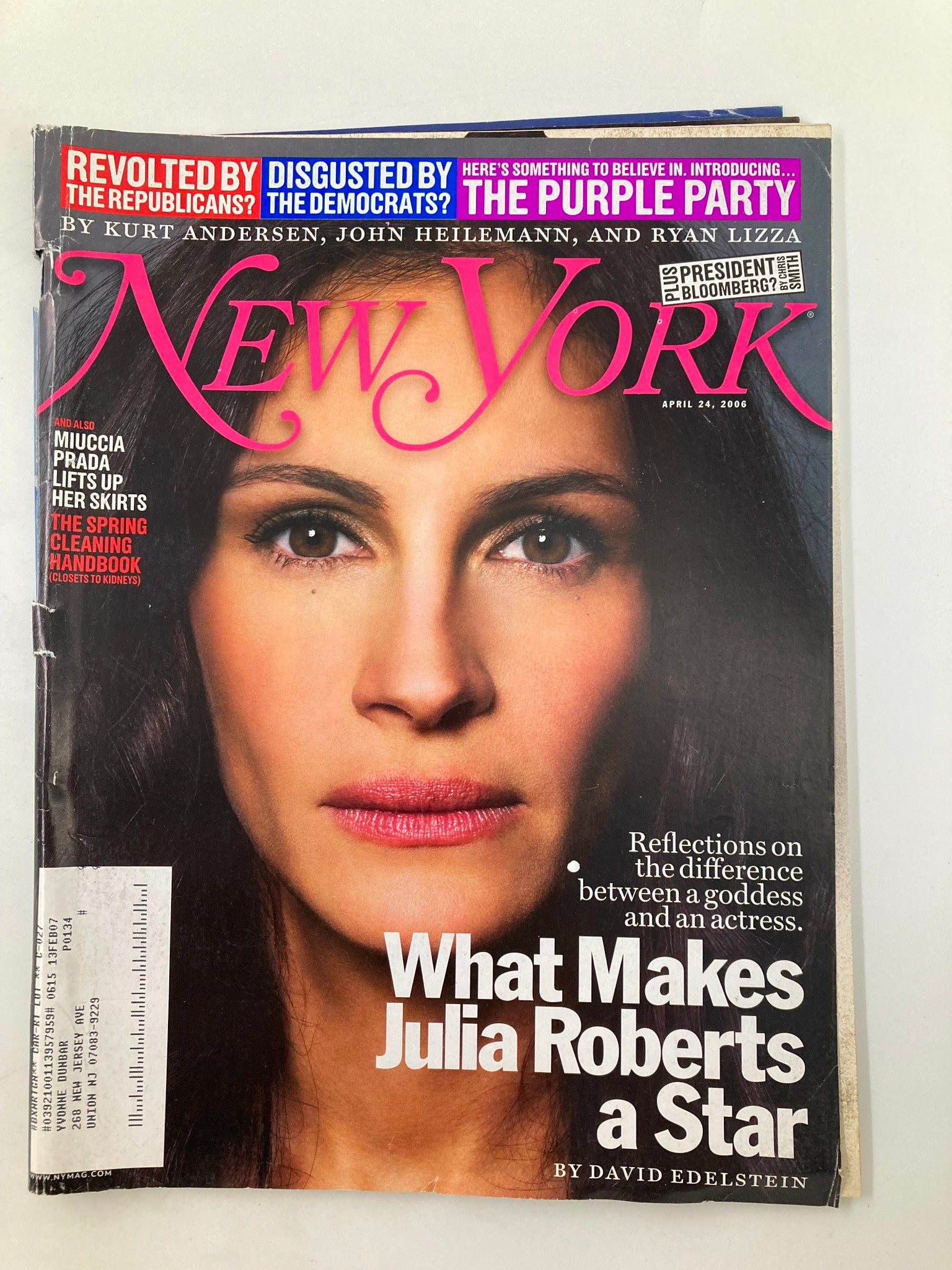 New York Magazine April 24 2006 What Makes Julia Roberts A Star and A Goddess