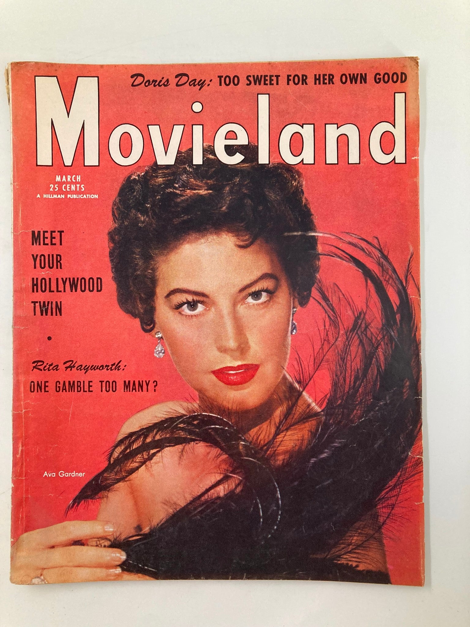 VTG Movieland Magazine March 1954 Vol 12 #3 Ava Gardner, Rita Hayworth No Label