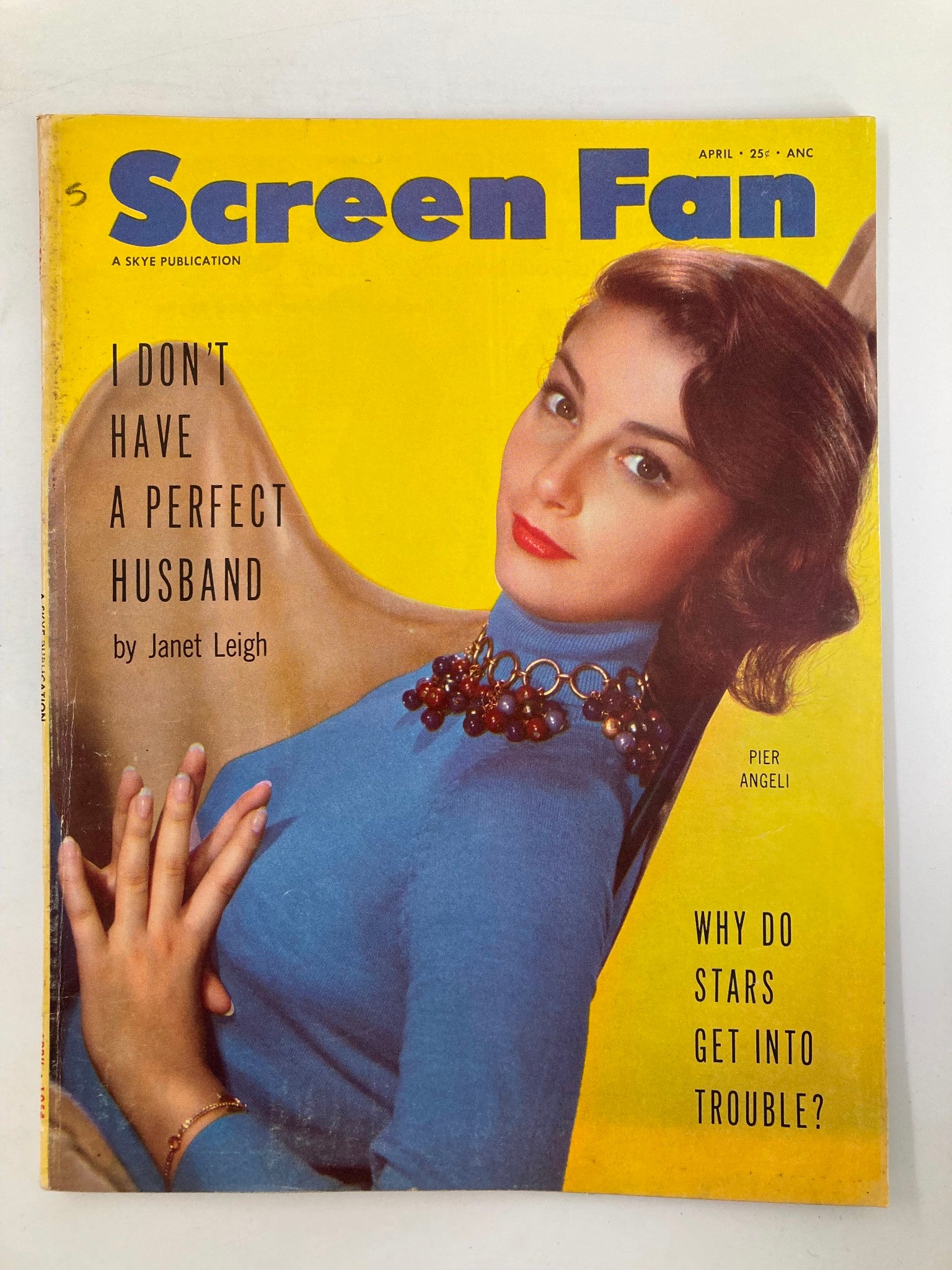 VTG Screen Fan Magazine April 1954 Pier Angeli The Flame and The Flesh No Label