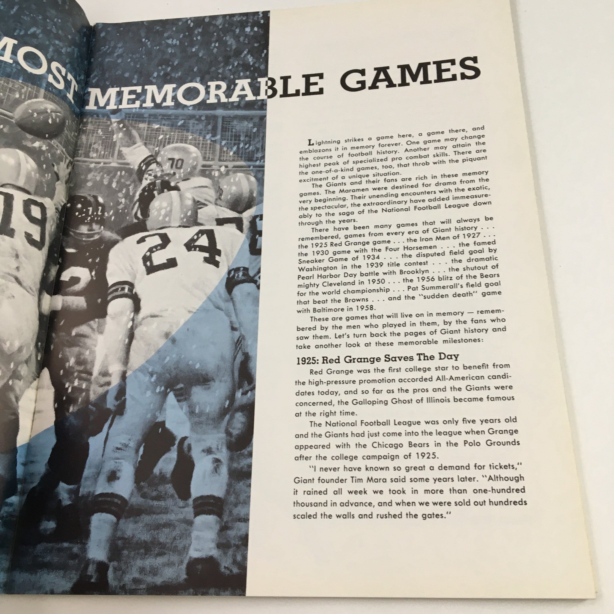 1963 Official Yearbook of New York Football Giants