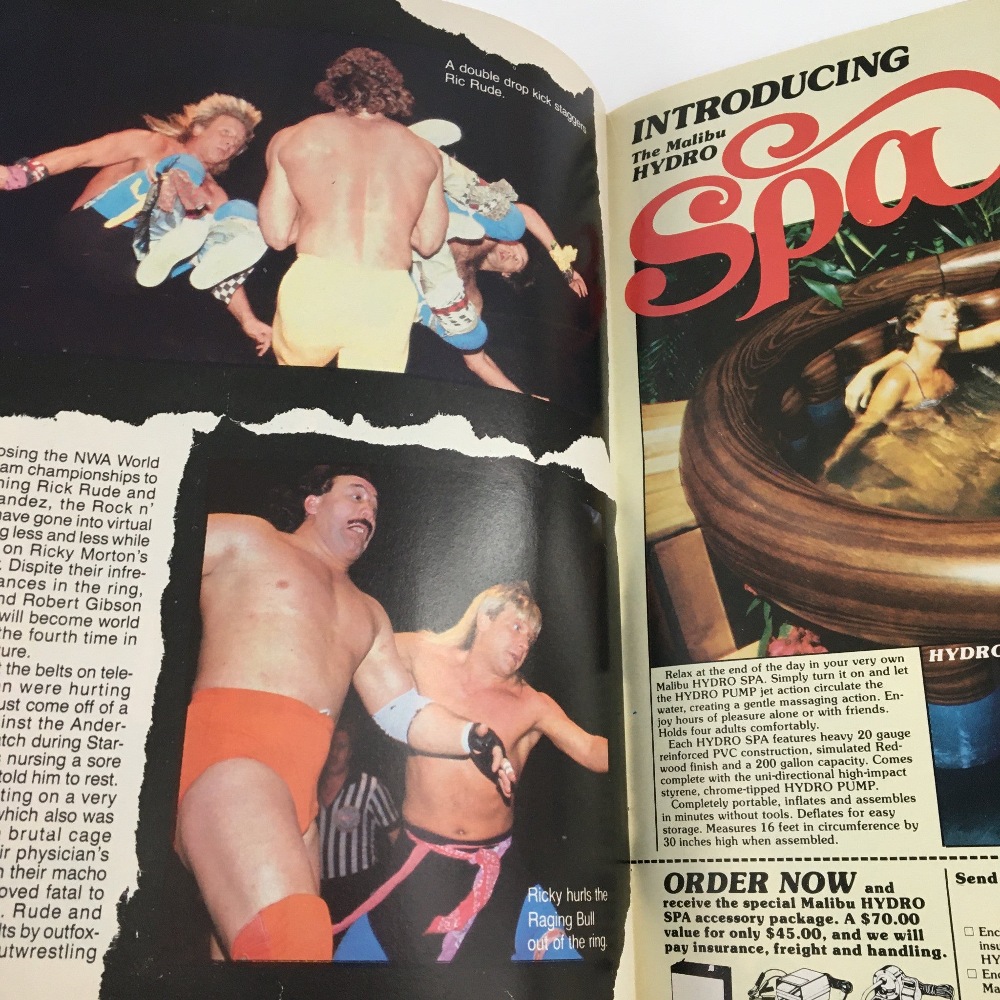 Wrestling Insider Magazine August 1987 The Dingo Warrior & Lex Luger, No Label